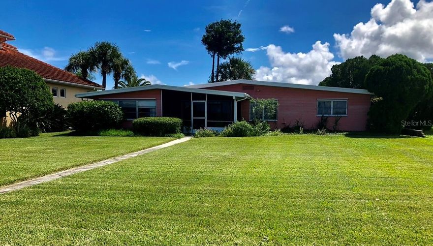 Rare Riverfront Property with over sized lot, located on the famed Richmond Drive! Direct Intracoastal/ DEEP WATER frontage on Bouchelle Island. One of the best waterfront locations in NSB -  Deep water right off the seawall, excellent fishing. Local architectural drawings available for a new home, and boat dock.  Located at the northwest end of Bouchelle Island. Unbelievable views of the River/Intracoastal Waterway and riverfront NSB. A unique little oasis of its own. Close to Flagler Avenue, Canal St. and the Beaches. Imagine a lifestyle with one of the most captivating views New Smyrna Beach has to offer. Watch the fabulous vessels cruise by and see the playful Dolphin swimming. Experience 4th of July fireworks and lighted Holiday boat parades. Spectacular sunsets. Existing single family 1960 home AS IS. 75’+ seawall in place.  Don't just dream it, live it. ;Water: City