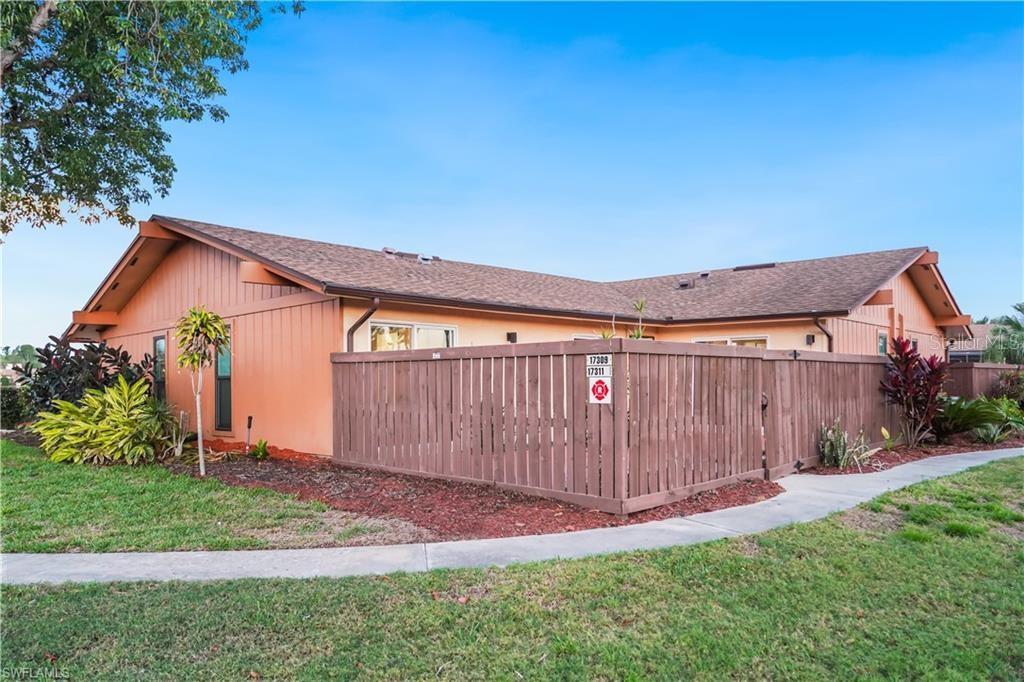 Check out this stunning fully remodeled 2-bedroom, 2-bathroom villa in Royal Woods! Completely updated in 2023 with brand-new custom cabinets, sleek quartz countertops, beautiful custom tile work in the bathrooms, plus new sliding glass doors, windows, and luxury vinyl flooring throughout. You can move right in—it's available fully furnished—or add your personal touch and style. Landlord is flexible. This villa features vaulted ceilings, a spacious open floor plan, and in suite bathrooms for both bedrooms. Each bedroom also has its own private patio access! The community offers amazing amenities, including a newly renovated clubhouse with a library, pool, tennis courts, pickleball, shuffleboard, basketball, and more. Plus, it's just a short drive to RSW Airport, shopping, dining, and beautiful beaches. What more could you ask for a rental property at a price that wont last