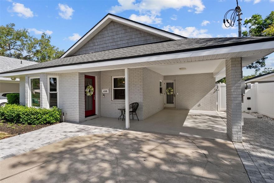 Welcome to this beautifully maintained 3-bedroom, 2-bathroom pool home in the highly sought-after Virginia Park neighborhood, just one block from Friendship Park. This inviting residence offers a perfect blend of comfort, style, and convenience. Upon stepping through the front door, you’re greeted by a bright and welcoming living space filled with an abundance of natural light, creating an airy and comfortable atmosphere from the moment you arrive. The spacious primary suite features vaulted ceilings, generous natural light, a walk-in closet, and a fully updated en-suite bathroom complete with a dual vanity. Both bathrooms in the home have been tastefully updated with modern finishes and thoughtful design. Additional upgrades include energy-efficient windows and doors throughout, enhancing comfort and efficiency. The home also features a unique attic space with approximately 6 feet of height, offering excellent storage potential. Step outside to your private backyard retreat, where you’ll find a lanai and screened-in pool area—perfect for relaxing, dining, or entertaining. The saltwater pool, installed in 2021 and equipped with a heater, allows for year-round enjoyment, while the turf backyard provides a lush, low-maintenance outdoor space. Located outside of a flood zone and just moments from parks, dining, shopping, and top-rated schools, this home offers a rare opportunity to enjoy a prime South Tampa lifestyle in a move-in-ready setting.