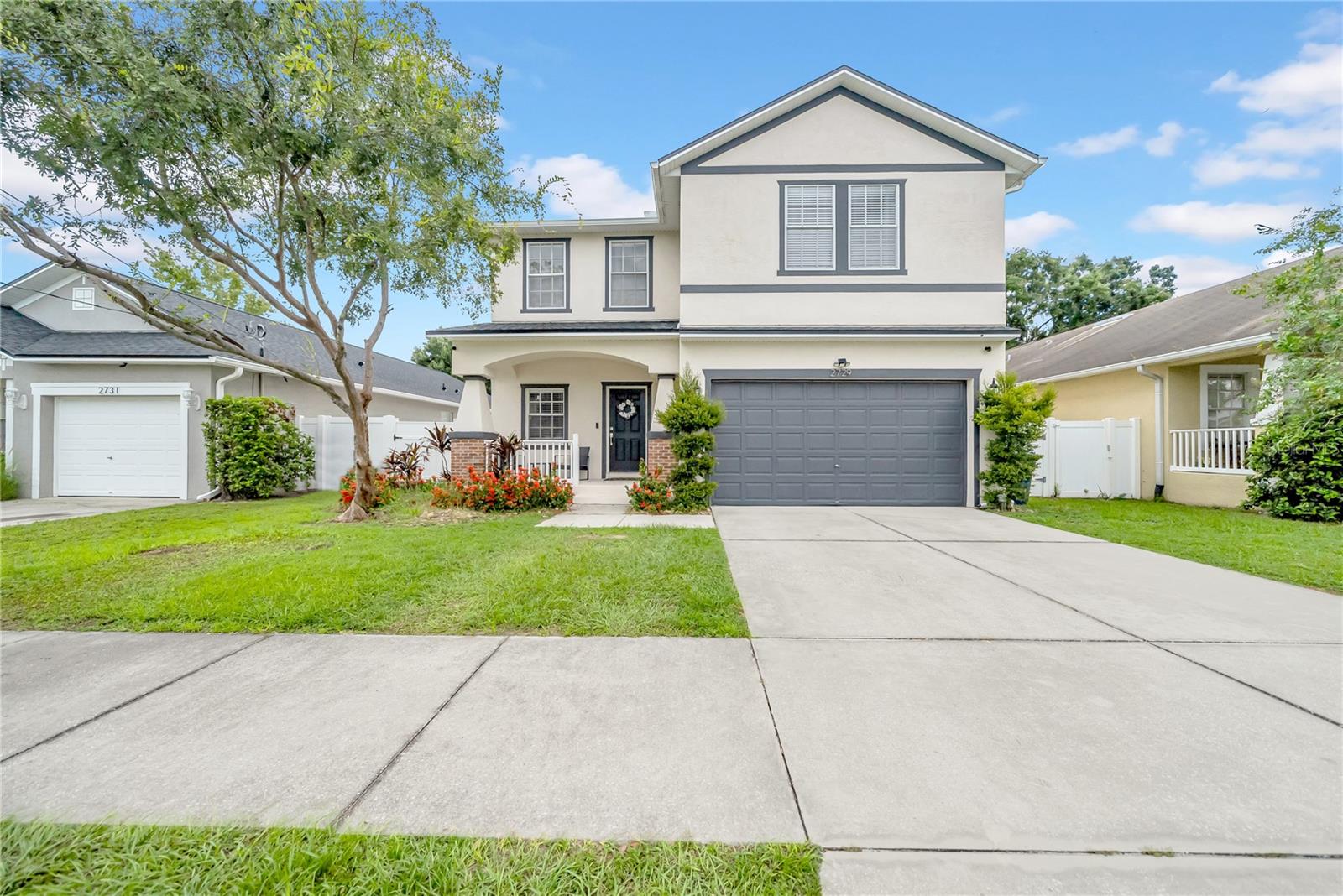 Welcome to 2729 W Union St—a beautifully updated home in West Tampa’s coveted MacFarlane Park area. This spacious two-story residence spans approximately 1,944 sq ft and features three bedrooms, two-and-a-half baths, a loft perfect for a home office or media room, and an attached two-car garage. Inside, discover a bright, open layout ideal for entertaining, with tile and carpeted flooring, refined accent walls, and an updated kitchen equipped with granite countertops, wood cabinetry, an island with breakfast bar, built-in wine fridge, and brand-new appliances (2025). Outside, unwind on your large lanai or enjoy the fenced backyard—no HOA or CDD! Major systems include a brand-new roof (2025), dual HVAC units, smart thermostat, and updated showers, windows, and finishes throughout. This home couples modern comfort with classic style just minutes from Downtown, the airport, Midtown, Armature Works, and all your local attractions.