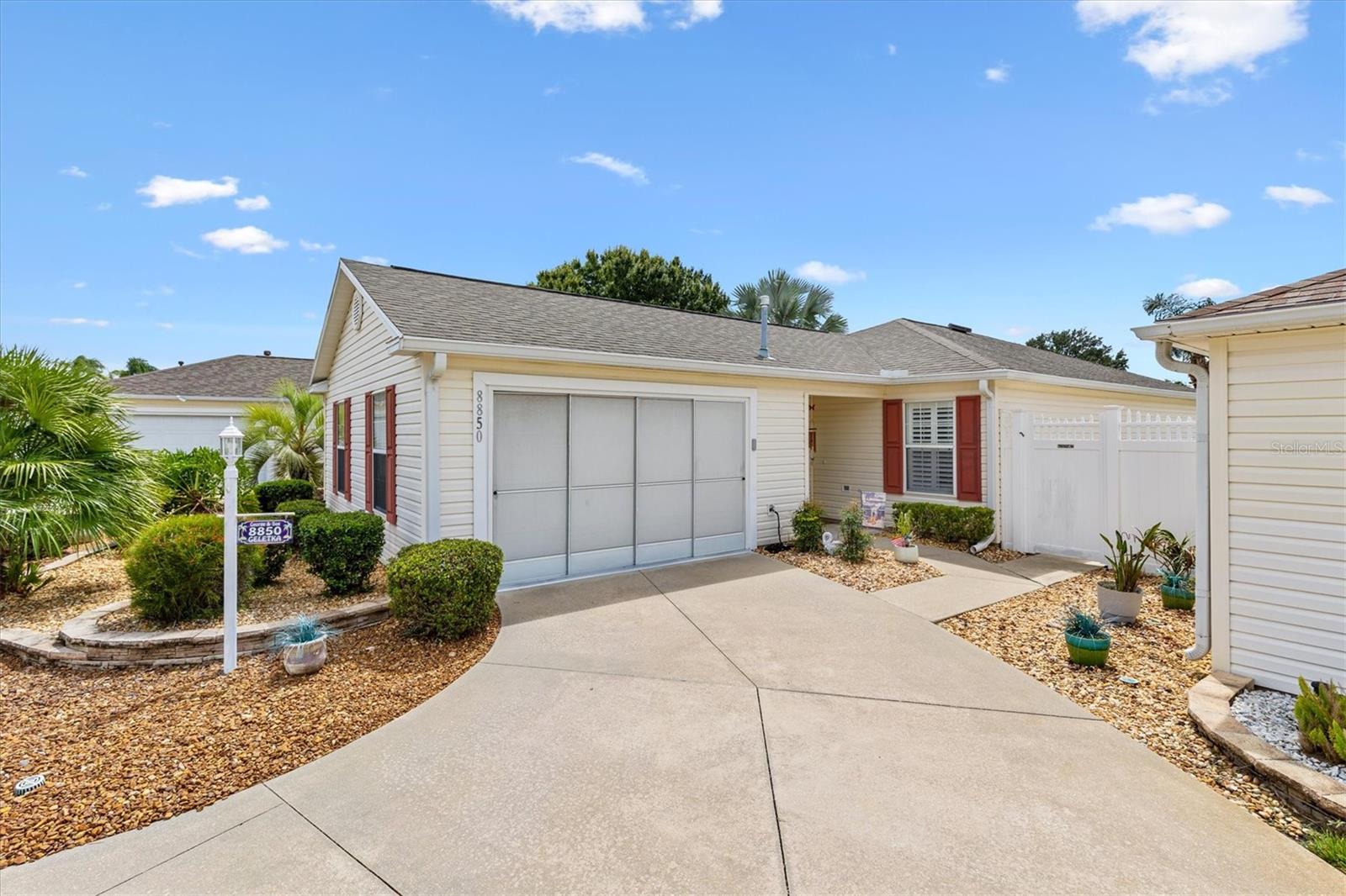This beautiful 2 BR, 2 Bathroom Villa, located in Quail Ridge Villas the Village of Briar Meadows in The Villages features Luxury Vinyl floors throughout the Living and Dining room, and Tile in the Kitchen and Bathrooms. You will notice the Corian countertops, Fridgedare Appliances, the under cabinet lighting, the pull out cabinet drawers and new sink in the kitchen, the new ceiling fans, and the great outdoor space with a birdcage, built in Jacuzzi, and plenty of room to entertain family and friends! The ROOF was replaced in January of 2022, the HVAC was replaced in April of 2017 and the Hot Water Heater is new. There is a very low BOND. Come take a look at this cozy villa soon as it will not be on the market long! Pictures to come tomorrow morning!