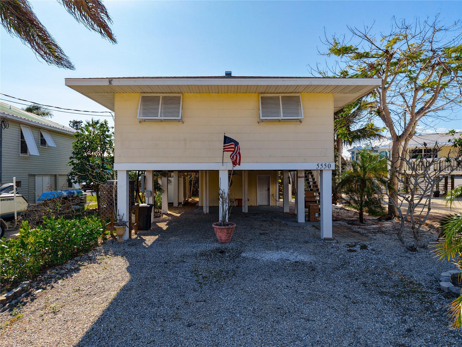 Welcome to your dream coastal retreat on Fort Myers Beach! This beautifully renovated Main house with attached efficiency apartment offers the perfect combination of modern comfort and beachside living. Located just steps from the sand, this gem is ideal as a full-time residence, vacation getaway, or lucrative rental investment. The main house features 2 spacious bedrooms/2 baths. The bright open floor plan connects living, dining, and kitchen areas, creating an inviting atmosphere for entertaining or family time. Fully renovated kitchen features stainless steel appliances, quartz countertops, range hood and ample storage space. The efficiency apartment offers flexibility and added privacy for guests or tenants. The functional kitchen is compact yet fully equipped for convenience. And a full bathroom with walk-in shower. Step outside to the shared balcony perfect for outdoor dining and lounging. The tropical landscaping complements the relaxed beach vibe of the property. Situated on the highly sought-after Oak Ridge Ave, you’ll enjoy easy access to pristine Fort Myers Beach. Nearby dining, shopping, and entertainment options as well as a vibrant community with a laid-back coastal lifestyle. Whether you’re seeking a personal oasis or a versatile income producing property, this duplex offers unmatched value and charm. Don’t miss your chance to own a piece of paradise!