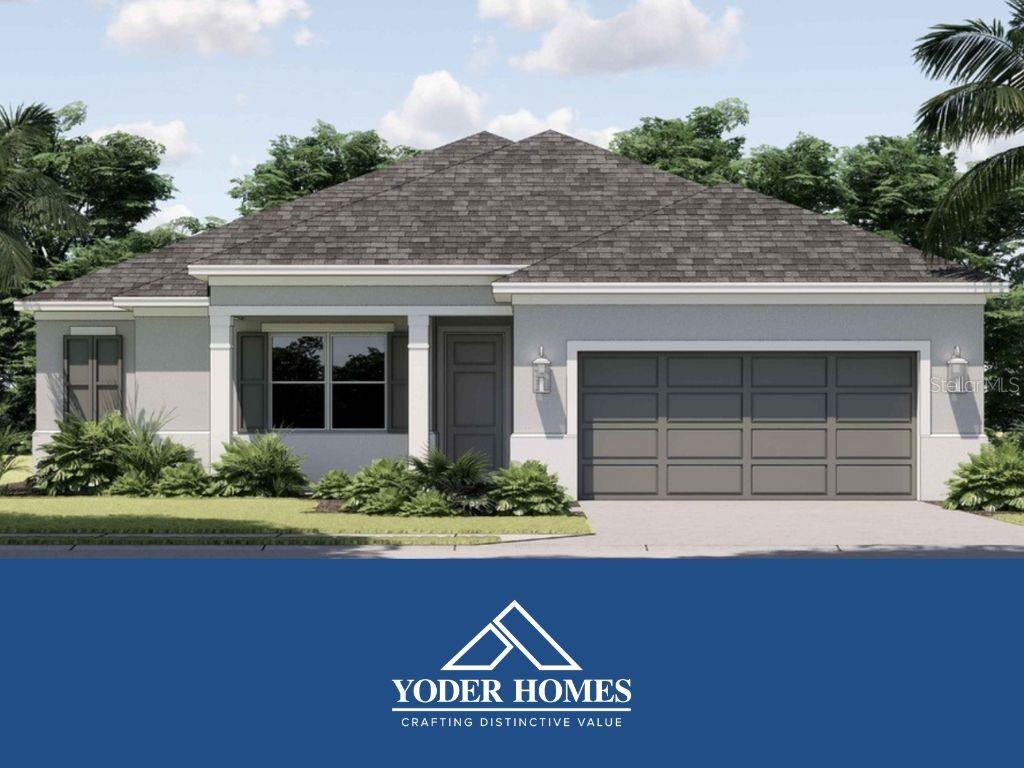 Under Construction. MOVE-IN READY IN JUNE! Brand New Construction by Yoder Homes!
With 20 years of experience building in Florida, Yoder Homes has earned a reputation for exceptional quality and professionalism. This stunning home is part of the upgraded Elegant Package, featuring luxury vinyl plank flooring throughout the main living areas, laundry room, and primary bedroom. The inviting covered front entry and expansive covered lanai provide the perfect space for relaxation and entertaining.
The chef-inspired kitchen is a true highlight, offering a spacious center island, high-end appliances, full-height tile backsplash, quartz countertops, 42" upper cabinets, and an undermount sink—perfect for cooking and entertaining in style.
The home boasts 8’ tall interior doors in the kitchen, dining, and main living areas, adding a touch of elegance and grandeur. The oversized 24' deep garage offers ample space for large vehicles, golf carts, or extra storage.
This meticulously crafted home, fully landscaped, is move-in ready and will leave you in awe from the moment you step inside. Plus, enjoy the peace of mind that comes with no CDD, no HOA, and not located in a flood hazard area—an unbeatable combination.
The home also comes with a one-year builder warranty and a 10-year structural warranty for added confidence.
Call today to schedule your tour of this breathtaking new home!