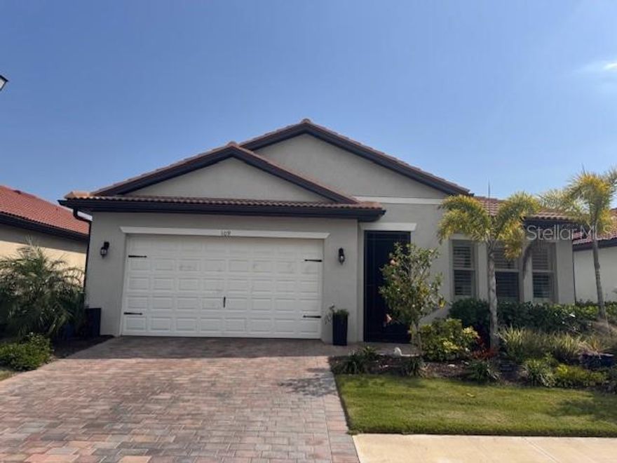 Welcome to this beautifully upgraded lakefront home located in the sought after Toscana Isles Community in Nokomis. Built in 2024, this spacious 3-bedroom, 2.5 bath residence offers approximately two thousand square feet of thoughtfully designed living space on a 0.14 acre lot. 

The open concept floor plan is filled with natural light and showcases serene lake views, creating a relaxing and inviting atmosphere throughout the main living areas. The modern kitchen features upgraded fixtures, stainless steel appliances, and a custom pantry designed for optimal storage and organization. The kitchen seamlessly connects to the living and dining space and is ideal for everyday living and entertaining. 

The primary suite includes a custom designed walk-in closet, while the additional bedrooms provide flexible space for a variety of needs, such as guest accommodations, home office, or hobby space. Enjoy the convenient and clean design of tile flooring throughout the home as well as plantation shutters. An oversized garage offers ample room for vehicles and additional storage such as a golf cart or motorcycle. Outdoor living in enhanced by peaceful water views, perfect for enjoying Florida's year-round lifestyle. 

Toscana Isles is a stunning community built around a series of large lakes. There are over 200 acres entirely composed of stunning lakes and ponds. Small winding paths of land dissect these lakes allowing for virtually every home and property to have its own panoramic waterside view. 

Toscana Isles is a community entirely geared toward providing residents with countless different activities, amenities, facilities, and more. The massive lakes and ponds surrounding the community allow residents to enjoy endless backyard fishing, kayaking, or canoeing. There are even dedicated kayak launch ramps to make this task easier.

The community clubhouse and recreational center span nearly 8,000 square feet. This complex hosts many of the community’s facilities and activities that residents can enjoy. In addition to the following amenities, the community is also gated helping to ensure privacy and security while you live your day to the fullest.

Community amenities include:
Clubhouse
State of the Art Fitness Center
Large Resort Pool
Tennis Courts
Bocce Ball Court
Pickleball
Catering Kitchen
Dog Park
Fire Pit