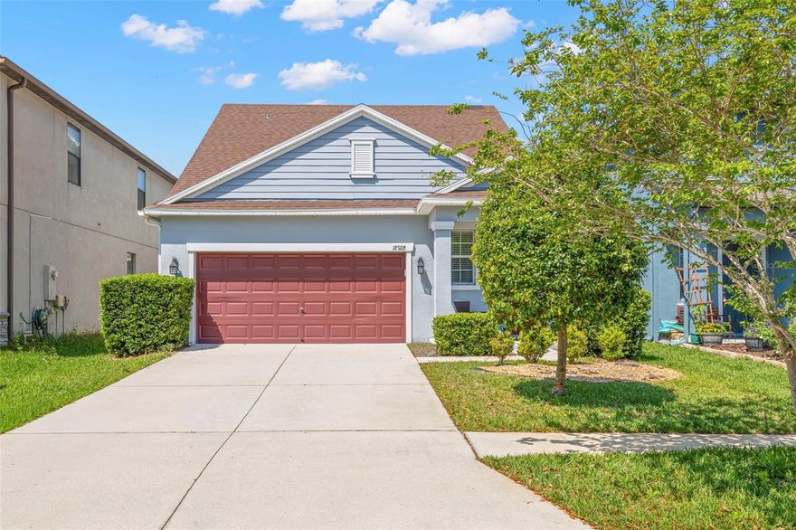 Beautifully renovated home in the highly sought-after master-planned community of Concord Station! This spacious 3-bedroom, 2.5-bath home with a 2-car garage offers a thoughtfully designed layout, complete with a versatile loft and a convenient mudroom/drop zone - perfect for keeping everyday life organized. **BRAND NEW ROOF** has been approved for installation, offering peace of mind and added value for the next owner. Renovations completed in 2023 include stunning luxury vinyl plank flooring, refinished cabinetry, matte black door hardware, custom lighting, and neutral paint throughout. 
The kitchen is both stylish and functional, featuring a spacious island, Quartz countertops, warm-toned cabinetry, stainless steel appliances, beautiful brass hardware and plumbing fixtures! The open-concept layout flows seamlessly into the main living space - ideal for entertaining or relaxing at home.
The primary suite is conveniently located on the first floor, offering dual sinks w/ granite countertops, and a walk-in closet. Upstairs, the additional bedrooms are generously sized and all feature walk-in closets, providing ample storage and comfort. The flexible loft space offers endless possibilities - perfect for a home office, media room, or play area.
Step outside to your screened lanai overlooking the peaceful wooded conservation, creating a private and tranquil setting with no rear neighbors. The fully fenced backyard is perfect for pets, play, or simply enjoying the outdoors.
Concord Station offers a true lifestyle experience with amenities including a resort-style pool, splash pad, clubhouse, fitness center, playgrounds, parks, tennis courts, basketball courts, walking/biking trails, and athletic complex, along with community events that bring neighbors together.
Conveniently located placing you just minutes from shopping, dining, golf courses, hospitals, & zoned for excellent Public Schools! While commuting is a breeze with quick access to the Suncoast Parkway, Tampa International Airport, Tampa’s Riverwalk, and world-renowned white sand Gulf beaches!
Move-in ready, beautifully updated, and with a new roof on the way - this is one you don’t want to miss!