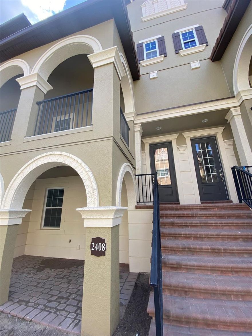 Welcome to 2408 Lobelia Drive, a beautifully designed three-story townhome offering 4 bedrooms, 3.5 bathrooms, and an abundance of natural light in the highly desirable Fountain Parke community of Lake Mary. The entry level provides flexibility with a private bedroom and full bath—perfect for guests, a home office, or multi-generational living. A covered patio just outside creates an inviting space to relax and unwind. Upstairs, the main living floor showcases an open-concept layout where the spacious great room flows seamlessly into the dining area and gourmet kitchen. Ideal for entertaining, the kitchen features a generous island, sleek finishes, and ample storage.The upper level is dedicated to rest and retreat, featuring the primary suite with a well-appointed bath and walk-in closet, along with two additional bedrooms. A conveniently located laundry area completes this floor. As a resident of Fountain Parke, you’ll enjoy resort-style amenities including a sparkling swimming pool, clubhouse, fitness center, tennis courts, and playground. Conveniently located near I-4, FL-417, and Route 46/46A, this home also offers easy access to the Heathrow business district, top-rated schools, and the shopping and dining of Lake Mary. (Tenant occupied) Please note: Photos were taken prior to the current tenant’s occupancy. The home is presently occupied and furnished with the tenant’s belongings.