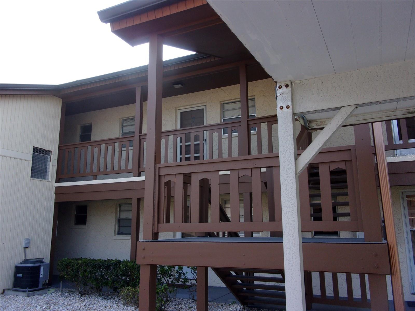 Call to see this gem of an upstairs condo! Welcome to Sunny Florida! This charming upstairs condo is nestled in a quiet and peaceful community, perfect for those seeking comfort and convenience. Step inside to a spacious one bedroom offering two generous closets for all your storage needs. The freshly painted condo with a Jack and Jill bathroom is accessible from both the bedroom and the main living area, combining style with function. The open living and dining area is ideal for entertaining and flows seamlessly out to the screened back lanai—complete with its own storage closet. There's even an additional small storage space just outside. Located just off Marine Blvd, you're minutes away from shopping, dining, and coastal attractions. Relax in a quiet atmosphere and take advantage of the opportunity to join the community clubhouse and pool with a one-year membership. Please note: This is a no-pets community. Don’t miss out on this fantastic opportunity to make this condo your Florida retreat!