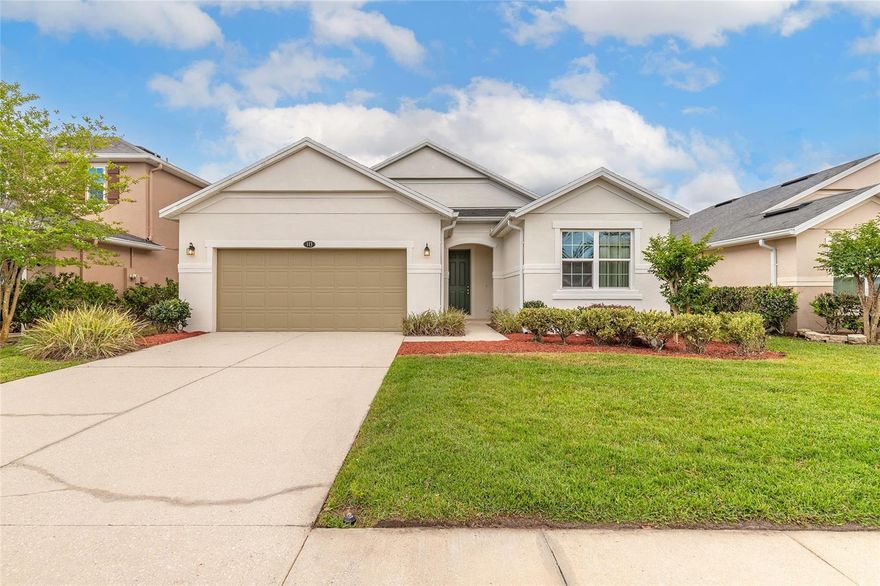 Welcome to this beautifully maintained 4 bedrooms with 2 full baths single-family with over 1,900 living sqfts home located in one of the most sought-after communities in Daytona Beach, Grande Champion at LPGA. Offering the perfect blend of serenity and convenience, this 2015 home proudly owned by its original owners boasts outstanding curb appeal and thoughtful updates throughout. Step inside to find a freshly painted interior and exterior, complemented by low maintenance tile flooring in the main living areas and brand new luxury vinyl plank flooring in all bedrooms. The open concept floor plan is designed for both comfort and privacy, with the spacious primary suite thoughtfully separated from the three additional guest bedrooms. The primary suite features a large walk-in closet, while 9 foot ceilings throughout the home create an airy, expansive feel.

The kitchen is a true centerpiece, offering a large island, abundant countertop space, and ample cabinetry, perfect for both everyday living and entertaining. The generously sized living room provides endless possibilities for personalization and design.

Outside the home, residents enjoy access to a beautiful community pool with a low HOA fee.

Ideally located, this home offers easy access to the LPGA golf course, major highways, restaurants, shopping centers, grocery stores, and gas stations. You're also just minutes from the Daytona International Speedway and the world famous Beach.

Don't miss this incredible opportunity to own a home that truly has it all! All information recorded in the MLS is intended to be accurate but cannot be guaranteed.