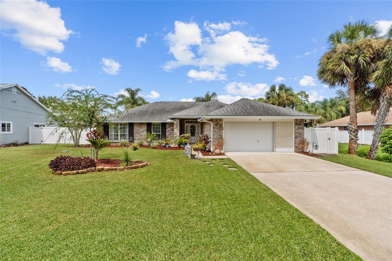 Upgraded Craftsman Brick Home with Saltwater Pool Oasis!
Welcome to 25 Bannerwood Lane—where comfort meets style in this beautifully upgraded 4-bedroom Craftsman-style brick home featuring a solar + electric heated saltwater pool. Every detail has been thoughtfully enhanced to offer peace of mind, energy efficiency, and luxurious living.
Key Features & Recent Upgrades
• Split floor plan with spacious living areas and natural light throughout
• Owner’s suite with remodeled bath (2024), walk-in shower, new flooring, and large walk-in closet
• Saltwater pool with solar heating (2016), electric heater, new motor (2025), new salt cell (2025), new deck coating (2025), and remote-control system (2024)
• New stainless steel kitchen appliances (2024) and dishwasher (2022)
• Updated secondary bathroom with new toilet and vanity (2024)
• HVAC (2021), Hot Water Heater (2020), Roof (2014)
• Halo LED w/UV Light Air Filtration System
• Hurricane shutters (2023), Gutters (2023)
• RainSoft whole-home water filtration system (2024)
• 2” cordless blinds (2024), new interior light fixtures, and refreshed landscaping (2024)
• Garage door screen system for breezy comfort
• Well irrigation system with latest inspection (May 2024)
• Termite bond with regular inspections and treatments by Cody Pest Control
Lifestyle & Location
Step into a bright, open-concept living space with a dining area and a cozy family room that opens directly to your private pool retreat—perfect for entertaining or relaxing year-round. The split layout offers privacy for the owner’s suite while the three additional bedrooms are generously sized for guests, family, or home office needs.
Move-In Ready + Peace of Mind
This home has been meticulously maintained and upgraded, offering low-maintenance living with major systems already updated. Just bring your swimsuit!
Don’t wait—homes with this level of care and upgrades don’t last long! Schedule your showing today and make 25 Bannerwood Lane your forever home.
***Home being sold AS-IS, WHERE IS***