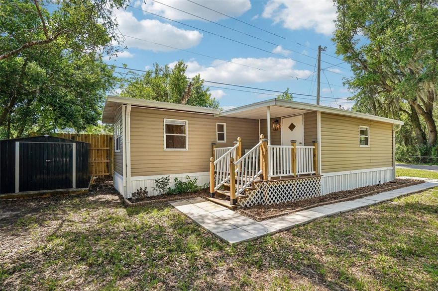 Completely renovated from top to bottom, this beautifully updated 2 bedroom, 1 bathroom manufactured home offers affordable living with modern upgrades throughout. Whether you're looking for a weekend getaway, winter retreat, starter home, or investment property, this move-in ready home is packed with features you rarely find at this price point. Inside, everything is brand new including the drywall, flooring, kitchen, bathroom, lighting, and finishes. The updated kitchen and living area are complemented by a mini-split heating and cooling system, along with wall-mounted air circulation fans that help efficiently distribute air throughout the bedrooms. The bathroom features an upgraded smart toilet with built-in bidet functionality and remote-control operation for added comfort and convenience. Additional upgrades include a tankless water heater, new well pump, irrigation system, and 2 storage sheds in the fenced backyard for extra storage space. Located near State Road 200, this property offers an easy commute to Ocala while still enjoying the peaceful setting of Citrus County. At the end of the street, you’ll find the scenic Tsala Apopka Chain of Lakes, known for boating, fishing, kayaking, and Florida wildlife. This chain of lakes includes the Hernando Pool area near the home. Don’t miss your opportunity to own this fully renovated and affordable Florida retreat. Schedule your private showing today and see everything this unique property has to offer before it’s gone!