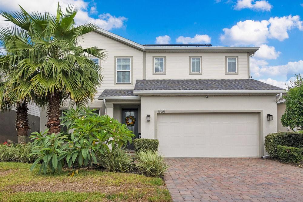 Welcome to your next home in Serenoa!
Set within a resort-style community, this elegant residence strikes the perfect balance of comfort, convenience, and upscale design.
From the moment you arrive, the curb appeal shines with a BRAND NEW ROOF, freshly painted exterior, and a brick-paved driveway leading to a spacious three-car tandem garage. Inside, beautiful crown molding, new luxury vinyl flooring and graceful arches frame the formal living and dining rooms, while a private glass-door study provides the ideal home office or flex space.
At the heart of the home, the open-concept layout seamlessly connects the kitchen, dinette, and family room—bathed in natural light and enhanced by a custom electric built-in fireplace. The gourmet kitchen has been recently updated including stainless steel appliances, 42” cabinetry, a custom-designed pantry, and an oversized island that’s perfect for gatherings and everyday living.
Upstairs, a versatile loft offers space for play, media, or relaxation. The serene primary suite is a true retreat, featuring dual vanities, a soaking tub, separate walk-in shower, and two generous walk-in closets. Additional bedrooms and a convenient upstairs laundry room complete the thoughtful second-floor design.
Outdoor living is equally impressive. Step onto the extended screened lanai and enjoy a fenced private backyard with peaceful conservation and water views—no rear neighbors for added privacy. Whether sipping morning coffee or hosting evening get-togethers, this space is designed for relaxation and entertaining. Enjoy low electric bills with paid off solar panels!!
The Serenoa community delivers an unmatched lifestyle with a clubhouse, splash pad, jogging paths, dog park, monthly family/lifestyle events, and an on-site fitness center. Even better—internet, WiFi, and cable are included for all residents.
All this, just minutes from shopping, dining, major highways, and world-famous attractions—this home offers resort-style living in an unbeatable location.
