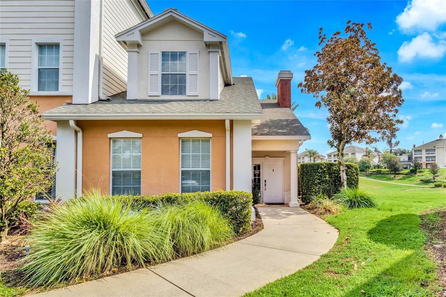 ***ACTIVE MEMBERSHIP AVAILABLE*** Welcome to your luxurious haven at Reunion Resort, where elegance meets the allure of the golf course. Located in the Heritage Crossing neighborhood, these END UNITS are rare and are known to boast some of the best views Reunion Resort has to offer with no rear neighbors & multiple golf holes all within one glance. From the back porch you can see ROCKET LAUNCHES & in the morning make sure to check out the HOT AIR BALLOONS that fly over! Heritage Crossing END UNITS are also one of the largest floorplans offered in entire Resort! Location is phenomenal being within a short walk between to 2 different community pools! This is a huge plus considering not all condos are walking distance to a pool and this way you don't have to hop in the car every time you want to swim! This unit is also located in a quiet cul-de-sac perfect for privacy. This unit has been meticulously maintained by the current owners and has been RENOVATED with the following UPDATES: BOTH AC UNITS WERE REPLACED IN 2021, NEW FRONT DOOR & SMART LOCK, ALL APPLIANCES INCLUDING FULL SIZED WASHER & DRYER ARE FROM 2021,  REVERSE OSMOSIS FOR DRINKING WATER & CONNECTED TO FRIDGE, NEW SINK & GARBAGE DISPOSAL, SOFT CLOSE HINGES, SLIDE OUT CABINET ORGANIZER IN CABINET LEFT OF THE FRIDGE, SMART THERMOSTATS & SENSORS, FULL SECURITY SYSTEM IN ALL DOORS & WINDOWS WITH MOTION SENSOR CAMERAS, STORAGE AREA ADDED IN THE UPSTAIRS BEDROOM, FRESHLY PAINTED, & CLOSET SYSTEM INSTALLED UPSTAIRS.  The Floorplan is perfectly designed with the master bedroom and bathroom located on the first floor and the 2 oversized guest rooms on the second. Upon entering, you'll be captivated by the seamless blend of sophistication and comfort. The spacious living area invites you to unwind and take in the tranquility of your surroundings. Natural light pours in through large windows, offering breathtaking views of the golf course and natural Florida wildlife with daily visitors such as native hawks, Sand Hill Cranes, cardinals, blue jays, mockingbirds, brown threshers, and more! Step outside onto your private back porch and be greeted by the gentle breeze and the captivating views of the Arnold Palmer signature golf course. This unit comes with an ACTIVE MEMBERSHIP!! As a member of Reunion Resort, you'll have access to an array of world-class amenities. Challenge yourself on the resort's three championship golf courses, designed by golf legends Jack Nicklaus, Arnold Palmer, and Tom Watson. Take a dip in one of the 12 community pools, relax in the spa, or stay active at the fitness center. The resort also offers a variety of dining options, ensuring that every culinary desire is met. Conveniently located just minutes away from Orlando's renowned theme parks, this condo provides the perfect base for exploring the magic of the area. Immerse yourself in the enchantment of Walt Disney World, experience the thrills of Universal Studios, or dive into the wonders of SeaWorld. Don't miss the opportunity to make this Reunion Resort condo your own. Embrace the luxurious lifestyle, indulge in the world-class amenities, and create memories that will last a lifetime. Book your showing now and make this condo your second home, investment property, or primary residence to live like you're on a permanent vacation!