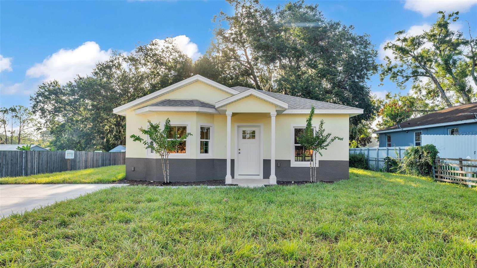 Discover this brand-new 3-bedroom 2-bath home with no HOA and peaceful country-style living. Boasting 9-foot ceilings, luxury vinyl wood plank flooring throughout, granite countertops in the kitchen and bathrooms, tile bathroom floors, and a stylish tile backsplash. Enjoy a charming front porch, ample parking, and a quiet location just minutes from I-4, shopping, and dining—perfect for anyone seeking a move-in-ready home with both comfort and convenience. Located with close access to the Polk Parkway, this property offers a smooth commute to Orlando or Tampa. Call me today for a private showing!