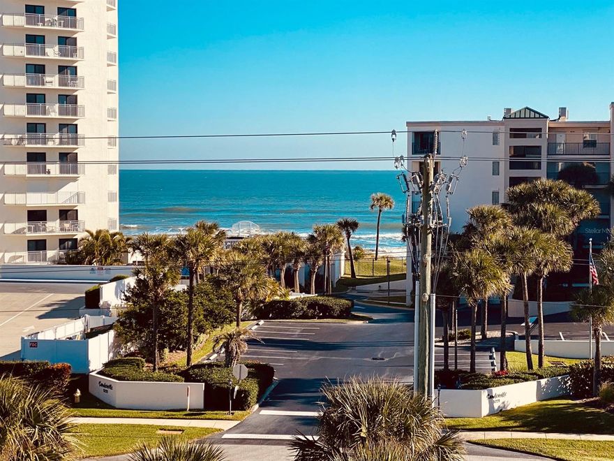 Don't miss out on this one!! Prime 5th floor SE corner unit has the best of both worlds with breathtaking ocean views from living room and front balcony and estuary view from master bedroom balcony.   3 bedroom, 2 bath featuring a bright, open, airy layout and sizable kitchen. Large master suite with  sitting area and private balcony. Master bath with his and hers sinks, jetted tub, and spacious walk-in closet  Brand new a/c put in this week! Close to grocery, restaurants, and Canaveral National Seashore Park. Storm shutters for all windows and balconies and building was just completely updated.  Enjoy great amenities at Ocean Walk such as: a fitness center, multiple pools,  hot tub, tennis, basketball, inside garage, a social room, movie theatre, and walking trail. ;Water: City