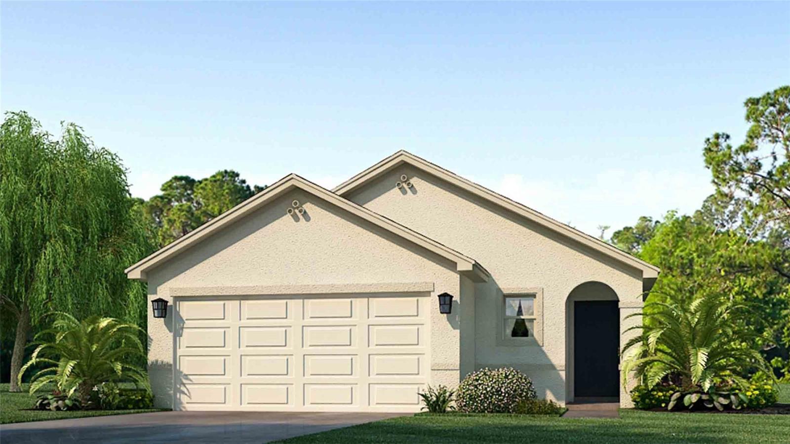 Under Construction. Receive up to $15,000 towards closing cost and special interest rates with our preferred lender NOW until August 17th. This all-concrete block constructed, one-story layout optimizes living space with an open concept kitchen situated between the living area and dining room. The kitchen, which overlooks the living area and covered lanai, comes with all appliances, including refrigerator, built-in dishwasher, electric range, and microwave. The owner's suite, located at the back of the home for privacy, has an ensuite bathroom. Two additional bedrooms share a second bathroom. The laundry room comes equipped with included washer and dryer. Pictures, photographs, colors, features, and sizes are for illustration purposes only and will vary from the homes as built. Home and community information including pricing, included features, terms, availability and amenities are subject to change and prior sale at any time without notice or obligation.