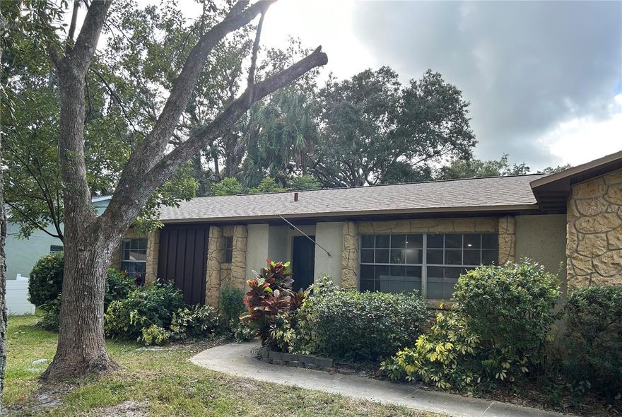 Impeccably renovated, this delightful home features a coveted 3-bedroom, 2-bathroom split floor plan. Boasting a brand-new AC, water heater, roof, and garage door opener, this residence has been fully remodeled to offer modern comfort. With convenient washer/dryer hookups, it exudes charm and coziness, nestled within the desirable community of Brandy Hills. Lawn care is a tenant incurred expense.