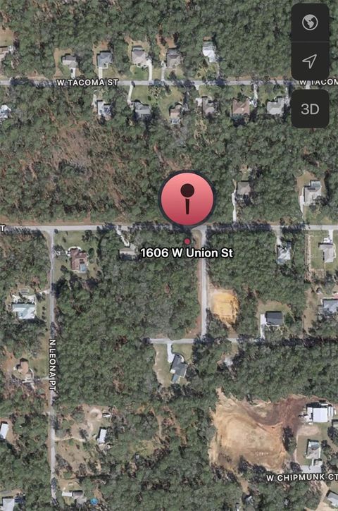 1606 W UNION STREET HERNANDO FL 34442