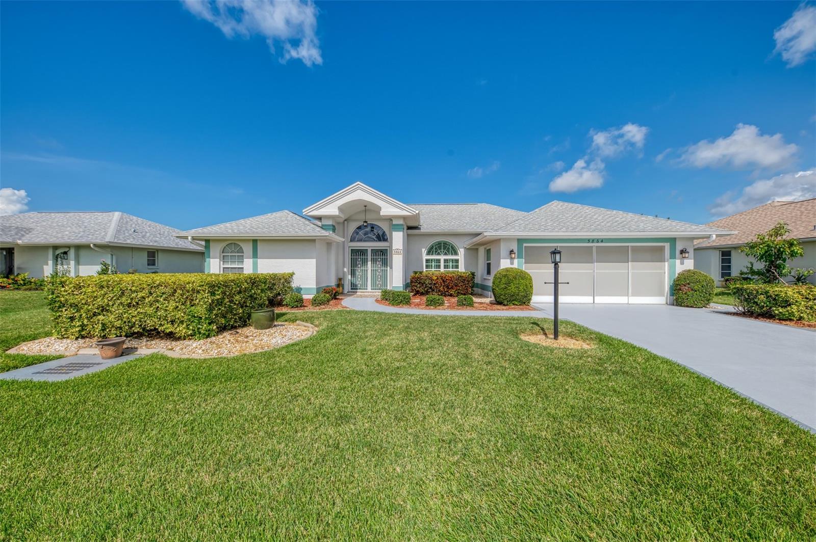 First time on the market!! This well-designed, custom home features a split floor plan that provides a perfect blend of space, comfort, and privacy throughout. The bright, open Formal Living and Dining Rooms feature soaring ceilings with lots of windows for natural light. The spacious Kitchen, Breakfast Nook, and Family Room provide convenient access to the oversized Lanai and Sparkling Pool. The Primary Suite features two walk-in Closets and an En-suite Bathroom with a separate walk-in Shower, a jetted tub, and double Quartz-topped vanities. Two guest bedrooms and the guest bath are tucked behind a pocket door for privacy. Laundry Room with Washer, Dryer, and Freezer, plus a two-car garage with a laundry tub and screened garage door. Located in sought-after Gulf View Estates, a "Hidden Gem" friendly deed-restricted community with low HOA fees of $325 annually and NO CDD FEES. It is conveniently located just a 5-minute drive away from Manasota Key Beach and just around the corner from great shopping, dining, and entertainment in the Venice area, including the New Atlanta Braves stadium. Public Water & Sewer. Beautifully maintained throughout: Re-plumbed; New Roof '24; Impact or Double paned windows; Central Vacuum; Solid surface Kitchen counters and Stainless Steel appliances; Quartz counters in both baths; Rainbird Sprinkler; Plantation Shutters; Lania features a built-in Wet Bar sink and Jenn-Air Grill; plus Hurricane Shutters! Great opportunity to grab a slice of Florida Paradise!