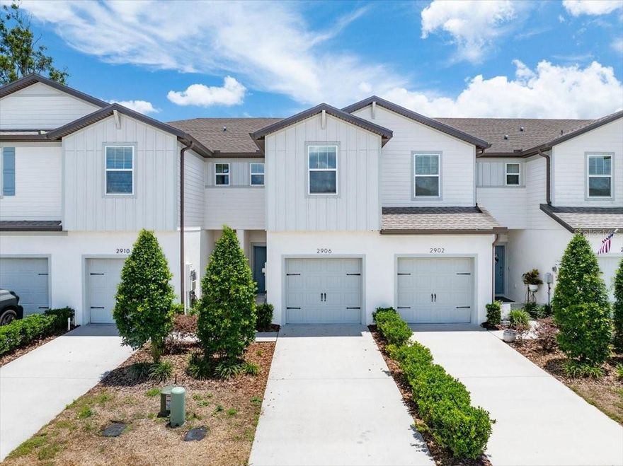 AVAILABLE FOR MOVE IN JULY 1ST - PET FRIENDLY - This GATED Townhome, built in 2021, is completely move-in-ready 1,549 sqft living space with 2 beds with LOFT, 2.5 baths, 1 car garage. WASHER AND DRYER INCLUDED! Situated in one of Pasco County’s most desirable neighborhoods, the home provides easy access to Highways 54, 41, and the Veterans and Suncoast Pkwy. Outdoor lovers will appreciate the 2.5-mile walking and bike path just outside the community gate. The home is secured with a front door keypad for easy access with a home security system. The floor plan features 2 bedrooms with LOFT, 2 full baths upstairs, a convenient half bath on the main level, and an attached one-car garage. The main floor is finished with tile flooring, and the spacious kitchen, granite countertops and stainless steel appliances, making it practical and convenient. A triple glass sliding patio door leads to the backyard. Storage includes space under the staircase, Garage ceiling racks, and two additional pantry-style closets. Upstairs, the master suite features wall-to-wall closets and an en suite bathroom with a shower, dual sinks, and granite countertops. A second bedroom, full bath, and loft area provide plenty of living space. **An OPTIONAL membership of $1,400 per year gives tenants access to the community recreation center clubhouse, pool, park, gym, playground, tennis courts, basketball courts, and more is also available. https://www.oaksteadcdd.org/. Schedule your tour today!!! PET FRIENDLY!**
Tenants are responsible for Water, Electric, Trash Collection, and Renter's Insurance.