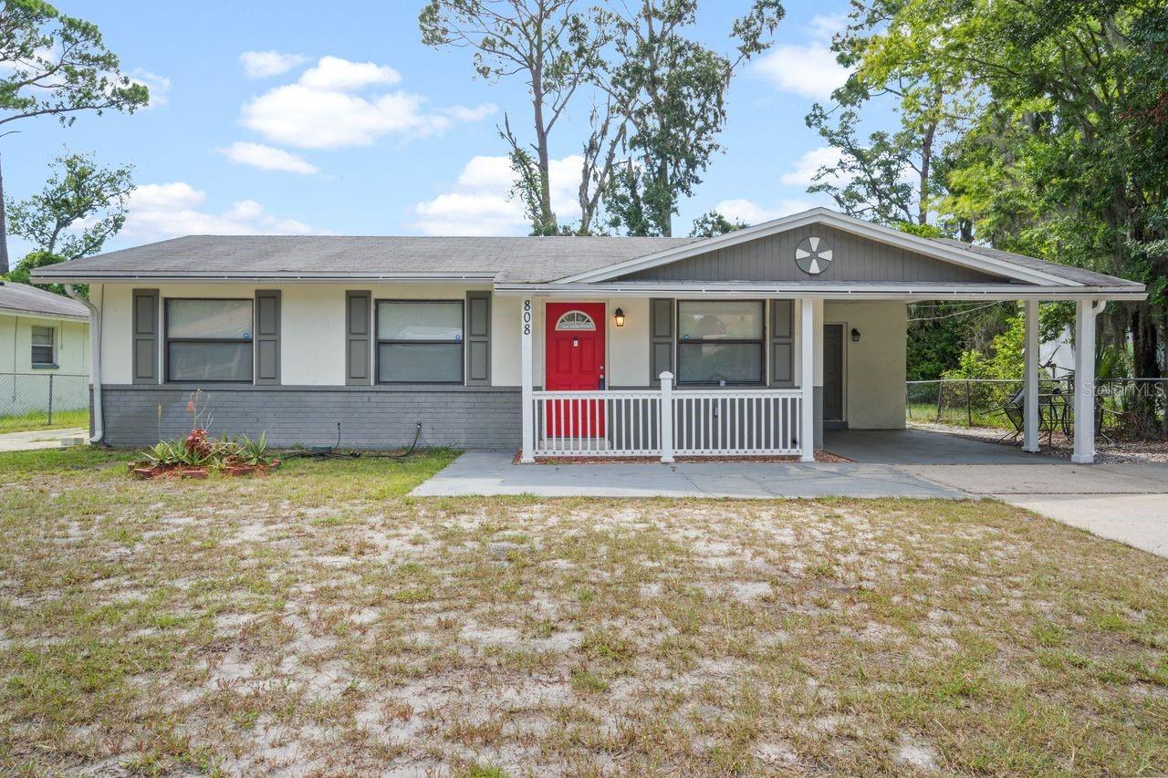 Affordable well maintained 3 bed 1 bath concrete block home, with a huge BONUS ROOM, completely tiled throughout. New roof 2016. New A/C 9/2022. Appliances including refrigerator, dishwasher, and microwave new in 2017. Newly converted electric range and hot water heater in 2024. Renovated bathroom and interior painting throughout the home in 2024. Indoor washer/dryer hookups. The home also has two driveways for additional parking and a nice backyard to entertain guests! Preventative subterranean damage/repair for exterior pests completed in 2025. Located adjacent to Heartwood community and within close proximity UF Health facility. Priced to sell quickly. Contact your realtor today to schedule your tour!!