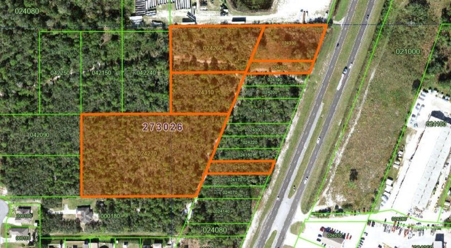 This is a great opportunity to own approximately 8 acres of land across six parcels in the fast-growing area of Lake Wales, Florida. Three of the parcels offer direct frontage on US Highway 27, providing excellent visibility and access for future development. The remaining three parcels are interior but contiguous, creating a flexible layout for a range of residential uses.
The property is zoned Residential R-2, which allows for single-family homes, duplexes, or small-scale multifamily development, subject to local approvals. The land is mostly level and partially cleared, with utilities available nearby. Conveniently located just minutes from downtown Lake Wales, major roadways, and local amenities, this site is ideal for builders, investors, or those looking for a long-term hold in a high-growth market.