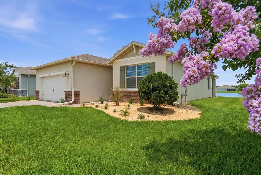 Experience the best of Florida living in this beautifully designed smart home located in a private gated Sanford community. Enjoy breathtaking sunrise views over the lake and illuminated fountain from your patio, plus watch many of Florida's spectacular rocket launches right from your backyard.

The open-concept floor plan features 9.5' ceilings, elegant 8' doors, spacious living areas, and a large kitchen island perfect for gathering with family and friends. HOA lawn maintenance is included, making it easy to enjoy a low-maintenance lifestyle.

Conveniently located just minutes from Historic Downtown Sanford, the Riverwalk, shopping, dining, and major highways with easy access to Orlando and New Smyrna Beach.