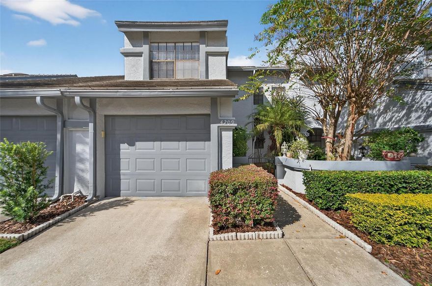 Welcome to your refined retreat in the heart of Brentwood Park, a rarely available townhouse where comfort meets sophistication. This spacious two-story townhome offers exceptional living with 2 bedrooms, 2 bathrooms, a private 1-car garage, and a versatile enclosed loft, ideal as a third bedroom, home office, or creative studio. Step through the charming gated courtyard and into a home filled with natural light, where vaulted ceilings and expansive windows create an airy, open ambiance. The generously sized living room flows seamlessly into a bright, open-concept kitchen and dining area, perfect for entertaining or quiet evenings at home. The kitchen features ample cabinetry, modern countertops, and sleek appliances, a blend of style and function. On the main level, you’ll find a private guest bedroom and full bath, ideal for in-laws, guests, or multi-generational living. Upstairs, the enclosed loft offers a quiet, flexible space that can serve as a third bedroom or home office. THE PRIMARY SUITE is a true sanctuary—oversized, with a walk-in closet and a contemporary ensuite bath featuring dual sinks and a luxurious walk-in shower. Don't forget the Laundry closet is upstairs. Enjoy peace of mind and leisure living with professionally landscaped grounds maintained for you, plus access to exclusive community amenities including a clubhouse, sparkling pool, and relaxing spa. Perfectly located just minutes from local parks, the YMCA, premier shopping, dining, and major freeways, this home offers a balance of privacy and convenience. NOTE: HOA application is mandatory and Lease must start within 2 weeks of application acceptance. Don’t miss this rare opportunity to reside in one of Brentwood Park’s most desirable townhomes. Schedule your private tour today and experience elevated living at its finest.