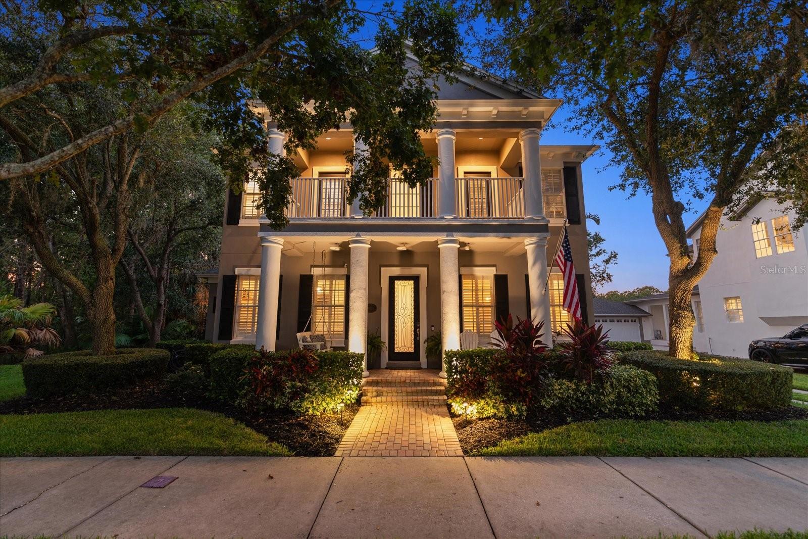 Welcome to your dream home in this highly sought-after Westchase neighborhood! This is a very RARE OPPORTUNITY to live in the guard gated VILLAGE GREEN on the golf course! This stunning property offers a perfect blend of luxury and comfort, featuring 5 spacious bedrooms and 4.5 bathrooms across 3,744 square feet of well-designed living space. As you approach the home, you’ll be welcomed by mature landscaping and an inviting curb appeal. The expansive driveway leads to a 3-car garage, providing ample parking. Step inside to discover a beautifully maintained interior, boasting hardwood floors throughout, plantation shutters, and elegant crown molding and custom wood accents add a touch of sophistication. The heart of the home is the large kitchen, equipped with a stunning granite island and new stainless steel appliances, perfect for entertaining. Adjacent to the kitchen, the family room features high ceilings, custom built-in shelving, and offers a seamless transition to the outdoor living space. The outdoor area is a true oasis, showcasing a resort-style atmosphere with a saltwater pool and hot tub, surrounded by travertine decking and a cozy enclosed fire pit. Enjoy al fresco dining by the outdoor kitchen, complete with a grill, refrigerator, side burner, and granite countertops, all while taking in the breathtaking views of Westchase Golf Club from hole #6. The private master suite features large windows overlooking the pool area, a spacious walk-in closet, and an en-suite bathroom, providing a tranquil retreat. Upstairs, you'll find three additional bedrooms, two bathrooms, and a generous bonus space ideal for a home office or gym. This unique property also includes a fully furnished apartment/in-law suite above the garage, offering privacy and rental income potential. Nestled on an oversized lot in a serene cul-de-sac, you'll enjoy the tranquility of being surrounded by a pond and woods with only one adjoining neighbor. With numerous amenities within walking distance of all the shops and restaurants of West Park Village including Memo Modern Italian, Vudu Taco, The Wine Vault, Blind Tiger Coffee, Irish 31, Express YMCA, Yoga 6, and Couture. Westchase features world class amenities including two heated/cooled pools, toddler pools, a slide, tennis and pickle ball courts, a splash park, outdoor ping pong tables, outdoor exercise equipment, picnic pavilions, nature trails and two playgrounds. Westchase also is an A rated school district. Don’t miss the opportunity to make this exquisite property your own! Come experience the beauty and lifestyle this home has to offer.