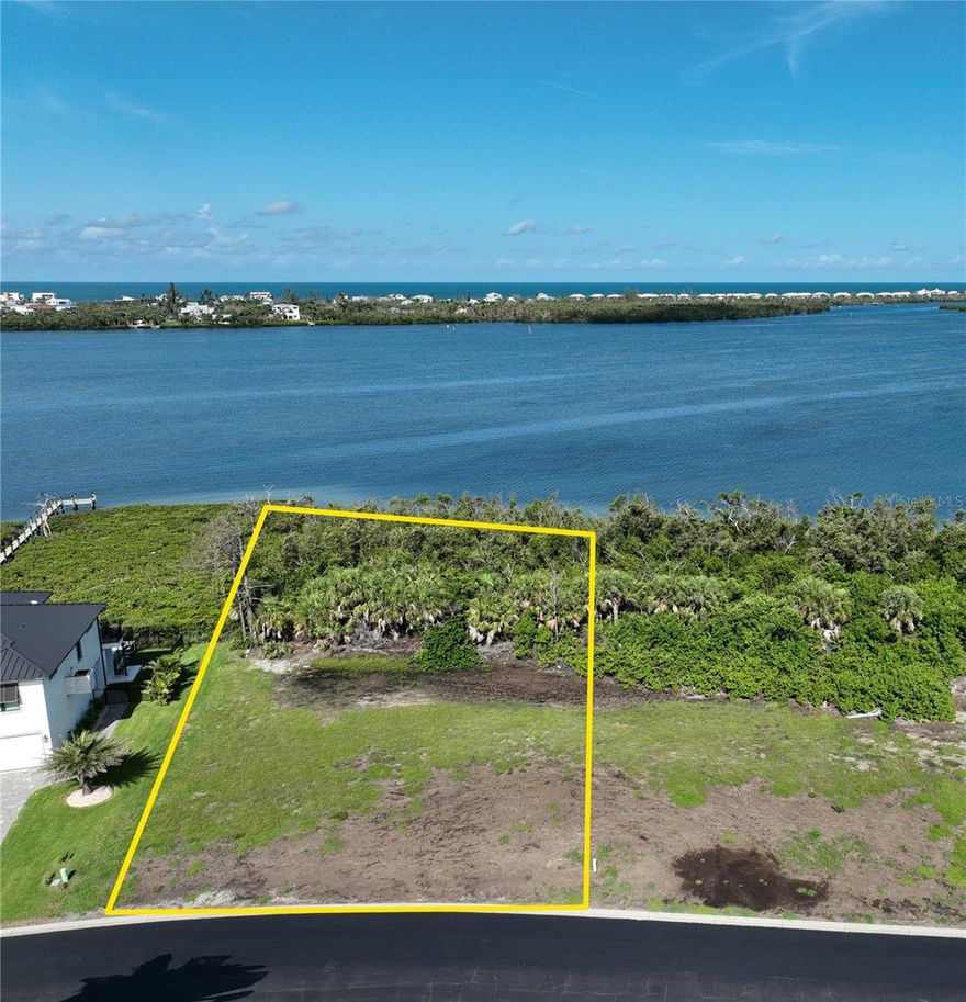 WATERFRONT LOT - ICW WATERS.  A Gated Community that is more than  a 5 STAR Rated between Boca Grande & Venice. Eagle Preserve a Golf Course Community, .58 acre, cleared  oversized lot and ready to build, underground utilities, unbelievable views of the magnificent sunsets, many marinas close by along with canoe & kayak rentals. 
Optional membership to the Private Lemon Bay Golf & Country Club in addition to numerous public golf courses within a short drive.  Located between our beaches on Manasota Key & Boca Grande, which offers wonderful dining and entertainment. Shells & sharks teeth FREE!
Minutes to close by restaurants, shopping, churches & medical facilities.
Approximately, 1 hour to Sarasota, Fort Myers & Punta Gorda airports.
Building is booming right now, so now is the time.  See your agent for specific & qualified upscale builders.