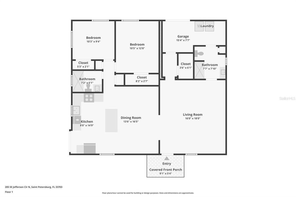 Photo of 205 SE Jefferson Circle N, St Petersburg, FL 33703 (MLS # TB8495805)