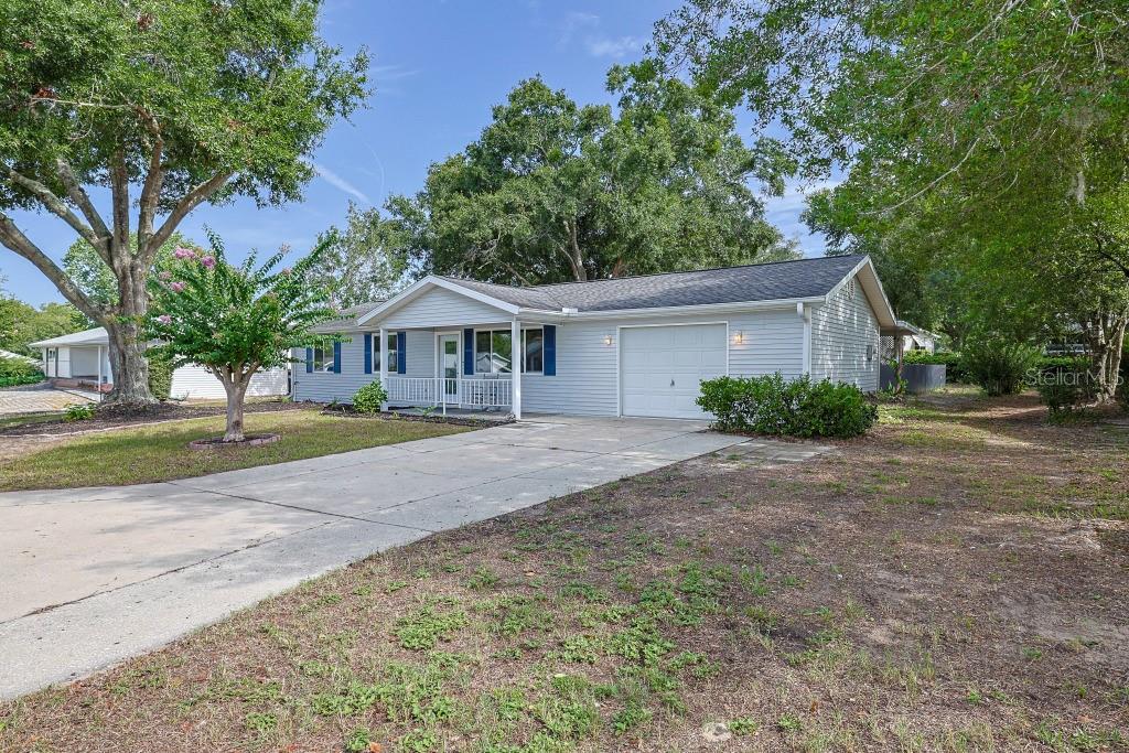 Looking for a newly remodeled home? Then here it is! Located in one of Central Florida's premier retirement communities, this
charming Savannah model boasts everything needed for move in ready living. The home has modest sized bedrooms, a great
floorplan with a generous completely updated Lanai under heat and air perfect for relaxing. Enjoy the newly remodeled kitchen
with new cabinets, stone countertops, and appliances. New flooring, paint, window treatments, fans, fixtures and bathroom
upgrades as well. Feel the security of new entry doors front and rear, and a fenced in back yard I'm sure your pets will love. New
roof in 2019 and on demand water heater replaced in 2024. Oak Run has so much to offer including a 18 hole golf course, 3 community
centers with pools, work out areas , tennis, pickleball, shuffleboard and various community activities. There is something for
everyone!