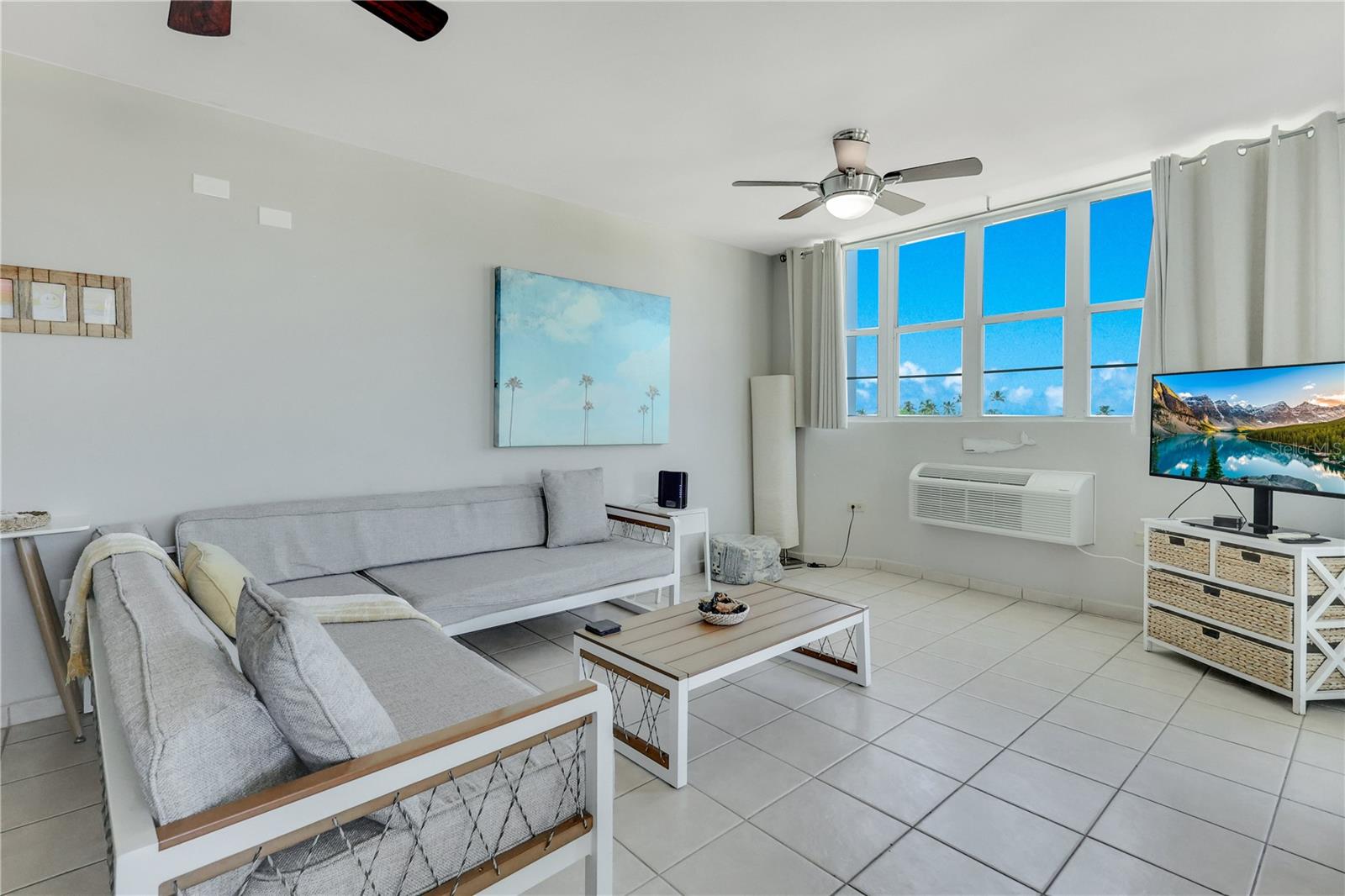 Welcome to your new home in Rincón. A top-floor corner penthouse at Sea Beach Village that offers space, comfort, and the lifestyle you’ve been looking for. Step inside and you’re greeted by a bright, open living and dining area where natural light pours in and the ocean is visible from the interior of the unit. The fully equipped kitchen is ready for everyday meals or entertaining, while the private laundry closet adds the convenience needed for long-term living. With three spacious bedrooms and 2.5 bathrooms, the layout is designed for both privacy and comfort, making it ideal for a family, remote professionals, or anyone ready to settle in for a year or more.From the living space, step out to your balcony with ocean views, perfect for morning coffee or evening breezes. The true jewel of this penthouse is the private rooftop terrace on the 5th floor, a top-floor retreat where you can relax, entertain guests, or watch the sun set over the horizon.Sea Beach Village ensures peace of mind with a backup generator, water reserve, and gated access, while offering leisure with a residents’ pool and basketball court just steps away. With two private parking spaces included, convenience is built into daily living.The location couldn’t be better: just a stroll from the beach and a short walk to Rincón’s town square, with Econo Supermarket and Ricomini Bakery right across the street. This penthouse combines modern comfort with the ease of coastal living, making it the perfect choice for your long-term rental in Rincón