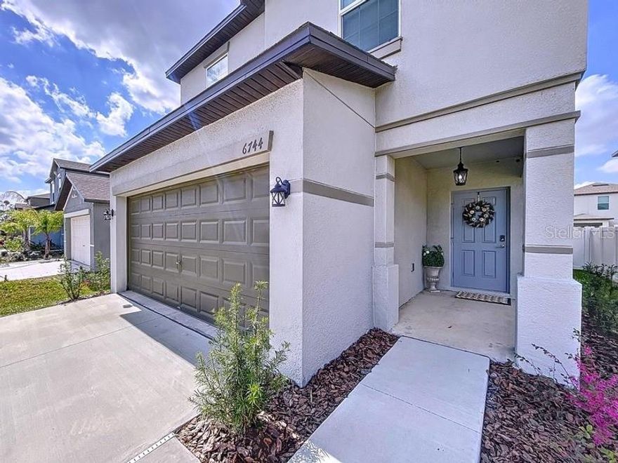 Owner willing to include 30,000 worth of furniture with sale of the home. This home features an inviting open living concept, creating a perfect blend of comfort for any size family. The first floor features an open floorplan among the Great Room, kitchen, and dining spaces in a contemporary style that prioritizes functionality. The spacious kitchen features a huge granite island with tons of counter space, and stainless steel appliances. Whether you're hosting a dinner party or enjoying a quiet meal with family, this kitchen will surely impress. The attached screened-in patio offers, indoor-outdoor living, fully fenced-in for added privacy. Upstairs offers 4 nice-sized bedrooms that provide serenity, including the large owner’s suite with private bathroom. The built-in pest control system ensures your outdoor enjoyment remains undisturbed. This community features a variety of amenities, including a pool, clubhouse, game room, playground, trails, grills, and conversation areas. Whether you're looking to stay active or relax in nature, this neighborhood has it all. Centrally located, with shopping and dining options just a stone's throw away. From grocery stores to restaurants, everything you need is within minutes. HOA fees cover high-speed internet. 5000.00 Seller contribution to buyer. Well-priced home ready for your family.