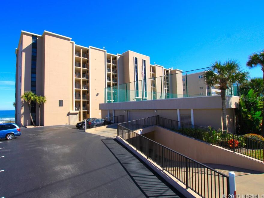 This direct oceanfront 2BR/2BA top floor condo has been newly remodeled and has awesome views as far as the eye can see! Updated features include NEW ceramic tile flooring throughout, countertops, stainless appliances, baseboards, A/C unit & more! Bathrooms boast exquisite granite countertops, new raised vanities & tile shower. Secured and assigned covered parking on 2nd level. Condo features oceanfront heated pool, fitness center, tennis courts, social & game rooms. Private laundry room has dryer and new washing machine. Great primary residence, second home or investment property. Sold furnished & turn key! ;Water: City