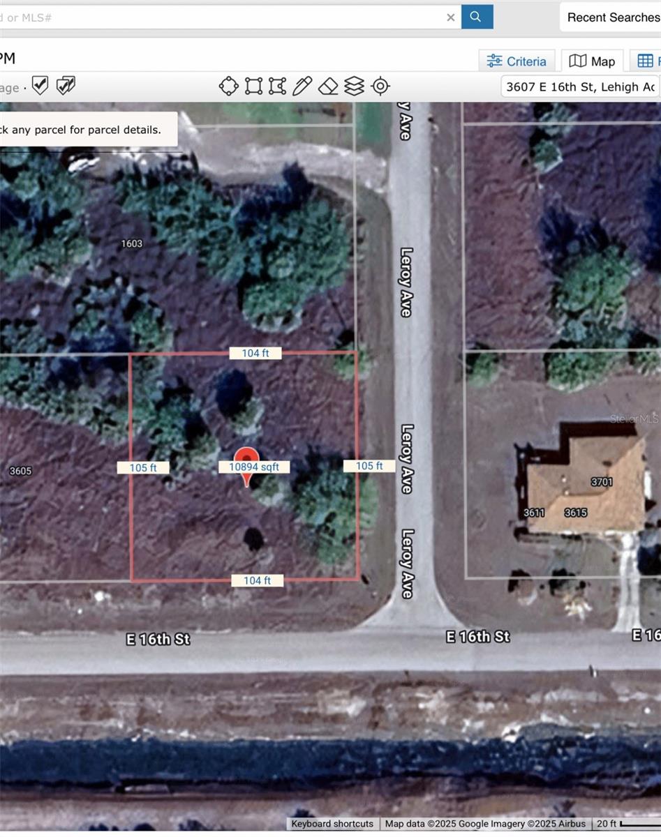 Build your dream ! This lot has a canal across the street.