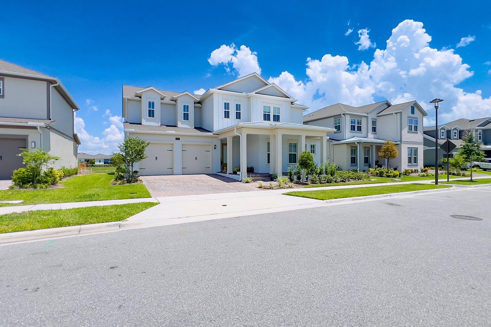 Located in the highly desirable Laureate Park community of Lake Nona, this stunning 5-bedroom, 4-bath home offers over 3,700 sq. ft. of modern living space. Built in 2023, the open-concept design features high ceilings, abundant natural light, and a chef’s kitchen with premium appliances, quartz countertops, and an oversized island. The owner’s suite includes a spa-style bathroom and walk-in closet, with additional bedrooms and living areas offering flexibility for guests, an office, or media space. Part of Lake Nona’s visionary 7,000-acre master-planned community, residents enjoy world-class amenities including the LP FIT fitness center, aquatic center with multiple pools, basketball, tennis, pickleball, and volleyball courts, playgrounds, splash pads, open play areas, walking and biking trails, dog park, community garden, picnic areas, community dock, fiber optic internet, and the Dockside event venue. The area is home to Medical City with Nemours Children’s Hospital, Orlando VA Medical Center, and UCF Lake Nona Hospital, and offers quick access to the USTA National Campus, Lake Nona Golf & Country Club, Nona Adventure Park, Drive Shack, Boxi Park, Lake Nona Town Center, and much more. Conveniently located minutes from Orlando International Airport, top-rated schools, and a variety of dining and shopping options, Laureate Park is recognized as one of the most sought-after lifestyle communities in Central Florida.