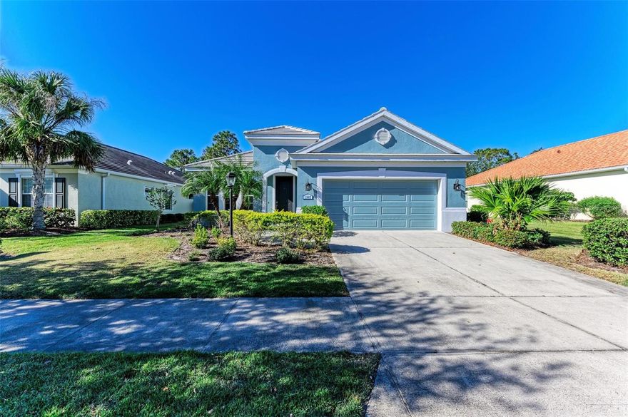 Introducing the rarely available Freshwater model, this is a spacious three-bedroom, two-bath layout with a two-car garage that feels much larger than its actual square footage. Enjoy stunning views of the preserve from the kitchen, great room and primary bedroom. Guests will relish in their separate quarters with complete privacy from the main entertaining areas. Enjoy sunsets on your expansive screened lanai with a private hot tub. The Grand Palm community is packed with amenities, including a state-of-the-art fitness center and recreation area, a resort-style pool with a water slide, and a fitness pool ideal for swimming laps or water aerobics. With 34 miles of recreational, biking and running trails, there's plenty of space to explore. Fish at Adventure Lake from Lookout Point Island or let your pets play at the Big Bark and Playful Paws dog parks. Sports lovers will appreciate the basketball, tennis, bocce and volleyball courts, along with a large open field suitable for baseball or kickball. Families will enjoy the splash park, adventure playground and four square court, ensuring there's something for everyone to enjoy. Available furnished.