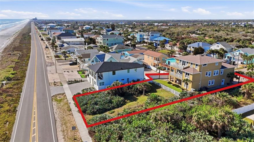 Oceanfront Land + Luxury (already built) Home Package - Two Parcels Offered Together!
An extraordinary opportunity to own 50 feet of direct oceanfront land, in Flagler Beach, Florida, plus a custom-built three-story coastal residence located directly behind it - both parcels included in one offering.
Together, these two properties create a rare 50-foot wide by approximately 210-foot deep (10,500 sq ft) beachfront estate, stretching from Ocean Shore Blvd to S. Central Avenue. The front parcel (50' x approx. 105') is a buildable oceanfront lot, offering the perfect setting for a future guest house, resort-style pool, or additional oceanfront living space.
The rear parcel (50' x approx. 105') is home to the beautifully designed 5-bedroom, 4-bath custom residence at 2211 S Central Avenue, offering 4,472 square feet of elevated coastal living with breathtaking Atlantic Ocean views from every level.

Built in 2010 and engineered for durability and comfort, the home was constructed to withstand 140 mph wind loads, combining solid block construction, EIFS exterior insulation system, and modern coastal design.
Recent upgrades provide peace of mind and modern convenience, including:
- New Roof (2024)
- New Gutters & Soffits (2025)
- Updated Electrical Panel (2025)
- Three New HVAC Systems - one on each floor
- Two New 40-Gallon Water Heaters (2025)
- Fresh Exterior Paint (2025)
- Hurricane-Rated Windows & Neuma Doors
Inside, the home offers a versatile layout ideal for multigenerational living or extended coastal stays.
Highlights include:
- 5 Bedrooms | 4 Full Bathrooms
- 4,472 Sq Ft Heated | 5,628 Sq Ft Total
- Private Elevator to All Three Floors
- Two Full Kitchens + Primary Suite Kitchenette
- Game Room + Built-In Office Cabinetry
- Spa-Style Bathroom with Kohler Jetted Tub
- Two Laundry Areas
- Surround Sound & Ceiling Speakers
- Three Ocean-View Decks
The top-floor primary suite offers a private sanctuary with its own sitting area, kitchenette, spa bath, and private balcony overlooking the Atlantic.
Outside, the property features a paved driveway, vinyl fencing, stone walkways, and low-maintenance landscaping designed for coastal living.
But what truly sets this offering apart is the additional oceanfront parcel, providing a once-in-a-generation opportunity to create a true beachfront compound.
Build a guest house, design a resort-style pool, or preserve the land as your private oceanfront sanctuary.
Opportunities like this, owning both the view and the land that protects it, are extraordinarily rare along this stretch of Florida coastline.
Whether envisioned as a private coastal estate, luxury vacation retreat, or multi-generational beach compound, this unique two-parcel offering delivers flexibility, privacy, and the ultimate oceanfront lifestyle.
Two Parcel IDs Included in Sale
Combined Dimensions Approximately 50' x 210'
Experience the freedom of owning the oceanfront.