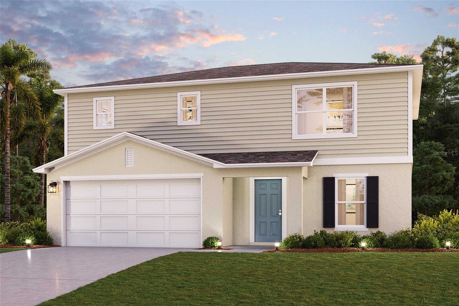 Under Construction. Welcome to your dream home in the Scenic Terrace The Cambria Plan is a 2-story home that seamlessly blends communal and private spaces, ideal for both entertaining and relaxing. The sleek kitchen showcases beautiful cabinetry, granite countertops, and stainless steel appliances, including a smooth-top range, microwave hood, and dishwasher.
The main floor includes a spacious bedroom, while the upper level features additional bedrooms and a handy laundry room. The primary suite offers a dual vanity bath and a spacious walk-in closet. A welcoming game room adds extra space for fun. This home is a must-see with a 2-car garage, energy-efficient windows, and a 1-year home warranty. Amenities include Pool and Clubhouse! Seller Offering Concessions! Your dream home awaits!