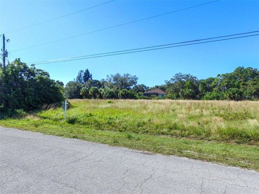 NOT FLOOD ZONE! ADDITIONAL LOT FOR SALE NEXT: LOT 7 N6140022 (for additional cost ask listing agent).
Investors Special! Oversized residential lot (RSF-3: Residential Single Family 3) in the Warm Mineral Springs neighborhood of North Port. This lot is within a short walking distance of the world-renowned Warm Mineral Springs, known world-wide for its healing waters!This Residential Lot sits in a quiet neighborhood minutes away from Warm Mineral Springs NOT IN A FLOOD ZONE or HOA or CDD. Excellent location, peaceful neighborhood, minutes from I-75 & Tamiami Trail! Convenient to Florida’s best beaches, golfing, public boat ramps, marinas, shopping, physicians, water park, Atlanta Braves Practice Stadium, Tampa Bay Rays Practice Stadium, Historic Riverfront Downtown Punta Gorda & Fishermen’s Village, and a short drive to Venice, Sarasota and Boca Grande, etc. All information deemed reliable, but not guaranteed; buyer to confirm all.