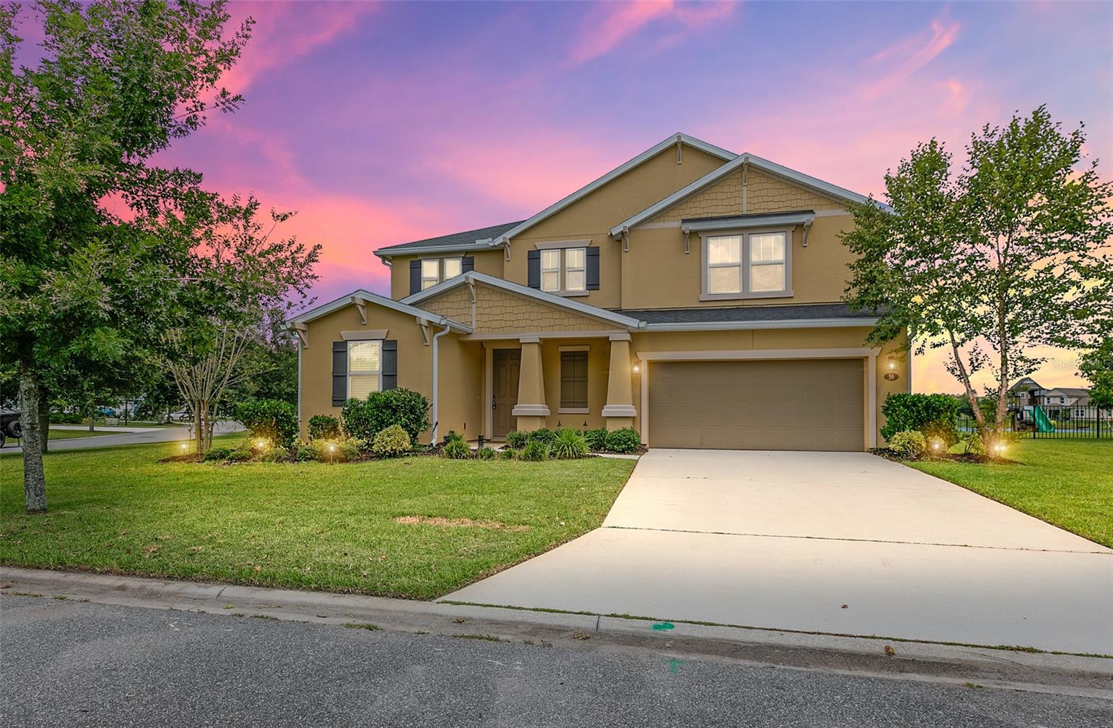Welcome to this stunning 5-bedroom, 3.5-bath home located in the highly desirable Glen St. Johns community, tucked away in the back of the neighborhood in The Reserve. Perfectly situated on a corner lot with peaceful water views, this propert ycombines comfort, space, and convenience with easy access to I-95. Step inside to an inviting open floorplan filled with natural light. The heart of the home is the spacious kitchen, complete with granite countertops, stainless steel appliances, double ovens, and plenty of room for entertaining. A main-floor guest suite with a private ensuite bathroom offers comfort and privacy for visitors. Upstairs, you’ll find a versatile loft, generously sized secondary bedrooms, and a luxurious owner’s suite featuring a spa-like ensuite bath and a large walk-in closet. Outdoors, enjoy a big backyard with a screened-in porch—perfect forr elaxing and taking in the serene views.