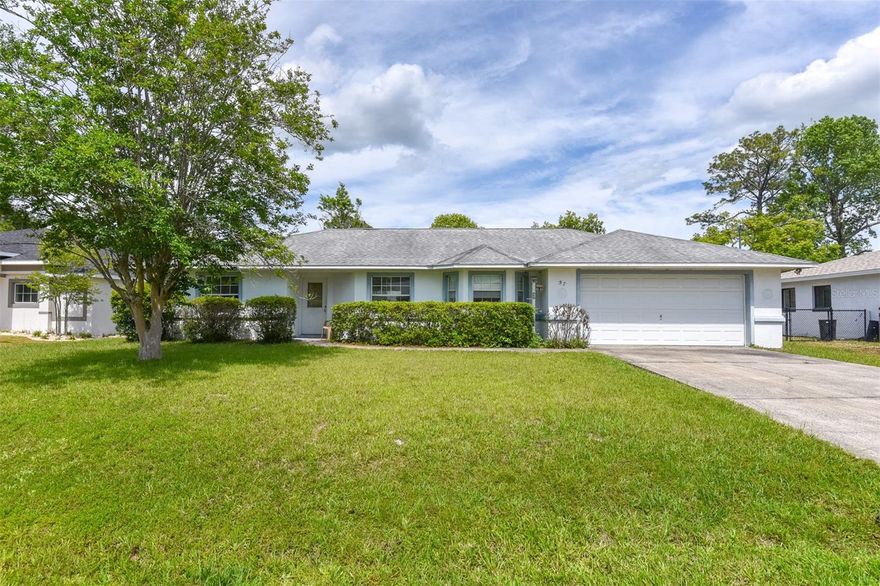 Located in a desirable area of Palm Coast, this 3 bed/2 bath single-family home offers 1,454 sq ft of living space on a 0.23-acre lot. Built in 1997, the property is in original condition and is in solid condition with few cosmetic updates needed. The property also includes an attached garage for convenience. Overall, the home is structurally sound, providing a solid foundation for improvements.

Major systems are in good shape with a roof approximately 8?10 years old; HVAC system replaced around 2 years ago, and a water heater about 4-5 years old. The property has no known electrical or structural issues. The backyard is partially fenced on three sides, making it easy to fully enclose, and the home is conveniently located near shopping.