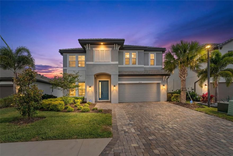 Welcome to a beautifully designed home in Sweetwater at Lakewood Ranch, where modern style meets everyday comfort in one of the area’s most sought-after communities. This 5 bedroom, 5 bathroom home offers a clean, elevated feel with thoughtful upgrades and a layout that just makes sense. From the moment you walk in, you’re greeted by soaring ceilings, natural light, and an open, airy feel, with a statement entry featuring custom lighting that flows seamlessly into the main living spaces. The kitchen is beautifully designed and opens directly to the living and dining areas, making it perfect for entertaining or everyday living, with custom touches throughout including accent walls, upgraded lighting, and high-end finishes that truly set this home apart. A rare custom upgrade, this home features a primary suite on the first floor, something not offered in other floor plans, complete with dual vanities, a spacious walk-in closet, and a full bath, creating the perfect private retreat. Upstairs, a spacious loft provides the perfect second living area, media room, or game space, complete with a custom built-in feature wall that adds both style and functionality. The primary suite is bright and spacious, featuring a tray ceiling, oversized fan, and plenty of room to unwind, while the bathrooms throughout the home offer clean, modern finishes including quartz countertops, upgraded cabinetry, and glass-enclosed showers. For added peace of mind, the home is equipped with hurricane shutters and all windows are hurricane-impact rated. Every space in this home feels intentional while still being highly functional for daily living. Located in Sweetwater at Lakewood Ranch, residents enjoy resort-style amenities including a clubhouse, fitness center, resort-style pool, playground, and scenic walking trails, all just minutes from Waterside Place, Main Street, dining, shopping, golf, and a short drive to Siesta Key and the area’s beautiful beaches. This is the kind of home that feels just as good in person as it looks in photos.