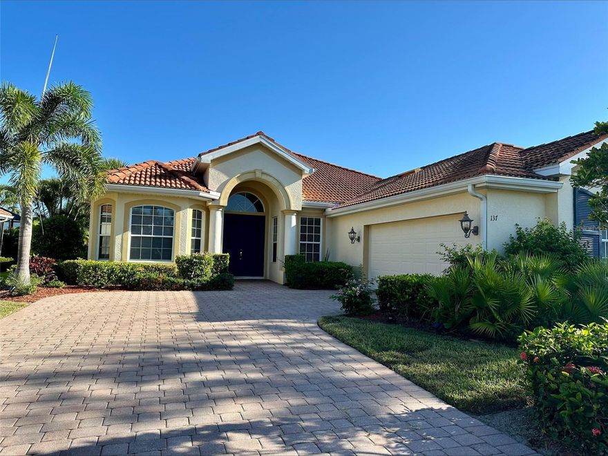 Fantastic home in the upscale gated community of Venetian Golf & River Club.  This home features 3 bedrooms, 2.5 bathrooms, a gourmet kitchen, den, plus a bonus sitting room.  You'll enjoy the beautiful view from the screened lanai.  Amenities galore!  Resort-style pool, lap pool & spa, poolside tiki bar, fitness center, clubhouse with restaurant, tennis and pickleball, social calendar & events, nature park and trails - just to name a few.  Available December thru April.  Owner prefers to rent for 4 months.  Plenty of room to park in the expansive driveway, and use of 1 stall of the garage.  Gas grill.  Electric, gas and water are each included, up to $100/month.  No pets, smoking or vaping.