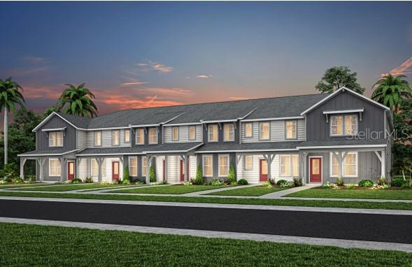 Tohoqua is the kind of neighborhood you've been looking for, with a family-friendly amenity center and a location within proximity to major roadways, including US-192, the FL. Turnpike and within 30 minutes of Orlando International Airport, Orlando’s world class amusement parks, and Medical City. Enjoy the adjacent Twin Oaks Park Florida Trail, featuring trails along famous Lake Tohopekaliga and connectivity to regional trail networks. A planned Village Center at the entrance to Tohoqua will offer shops, restaurants, healthcare and medical offices, a farmers' market and much more. Community amenities include a clubhouse, resort-style pool, community parks, a dog park, fitness center, sports courts, a playground and more! State-of-the-art technology will ensure that your family and business are connected to the latest and best tech options.
Introducing the Dahlia interior unit townhome by Pulte, a new construction home that seamlessly combines luxury and convenience. This modern townhome features 3 bedrooms, 2 full bathrooms, a powder room, and a 2-car rear-facing garage, all complemented by our Move-In Ready appliances that include a Washer/Dryer and Refrigerator and window blinds package. The first floor is designed with entertaining in mind, offering an open-concept kitchen, café, and gathering room that flow effortlessly. The chef-inspired kitchen is a highlight, featuring a large center island, a spacious storage pantry, Trenton Flagstone cabinetry, a decorative tile backsplash, Lena quartz countertops, and stainless-steel appliances, including a refrigerator and vented microwave. The first-floor powder room adds an extra layer of convenience for guests. The entire first floor, including the kitchen, café, gathering room, and powder room, Palma Beige Ceramic Tile Flooring is finished elegant for both style and easy maintenance. At the end of the day, retreat to your private oasis on the second floor. The Owner’s Suite offers a spacious walk-in closet and a luxurious en suite bathroom with a double sink, quartz-topped vanity and a glass-enclosed shower. Two additional bedrooms, a secondary bathroom, and a linen closet for added storage are located on the opposite side of the floor, ensuring privacy and plenty of space. Soft, stain-resistant Shaw brand Ornamental gate carpet adds comfort to the stairs and bedrooms, creating a cozy atmosphere throughout. In the bathrooms and laundry room, you’ll find beautiful ceramic tile. With thoughtful design, high-end finishes, and a focus on everyday convenience, the Dahlia townhome is a perfect blend of style and practicality, offering a truly elevated living experience.