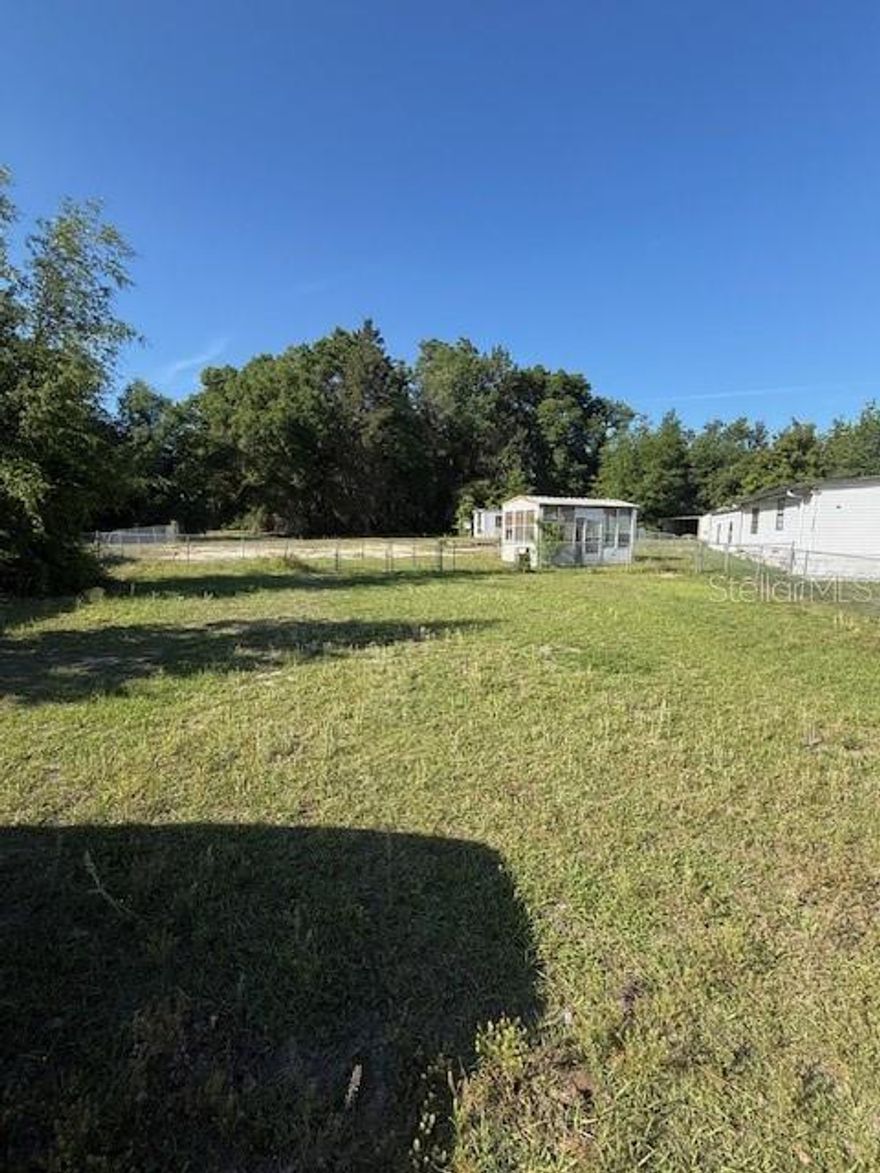 Nice lot located in Southgate Mobile Home Park. Mobile home removed years ago (prior to 2003) Property has well and septic - condition unknown. Chain link fenced. Nice shed on property with windows - would make a nice sun room/man cave/she shed.