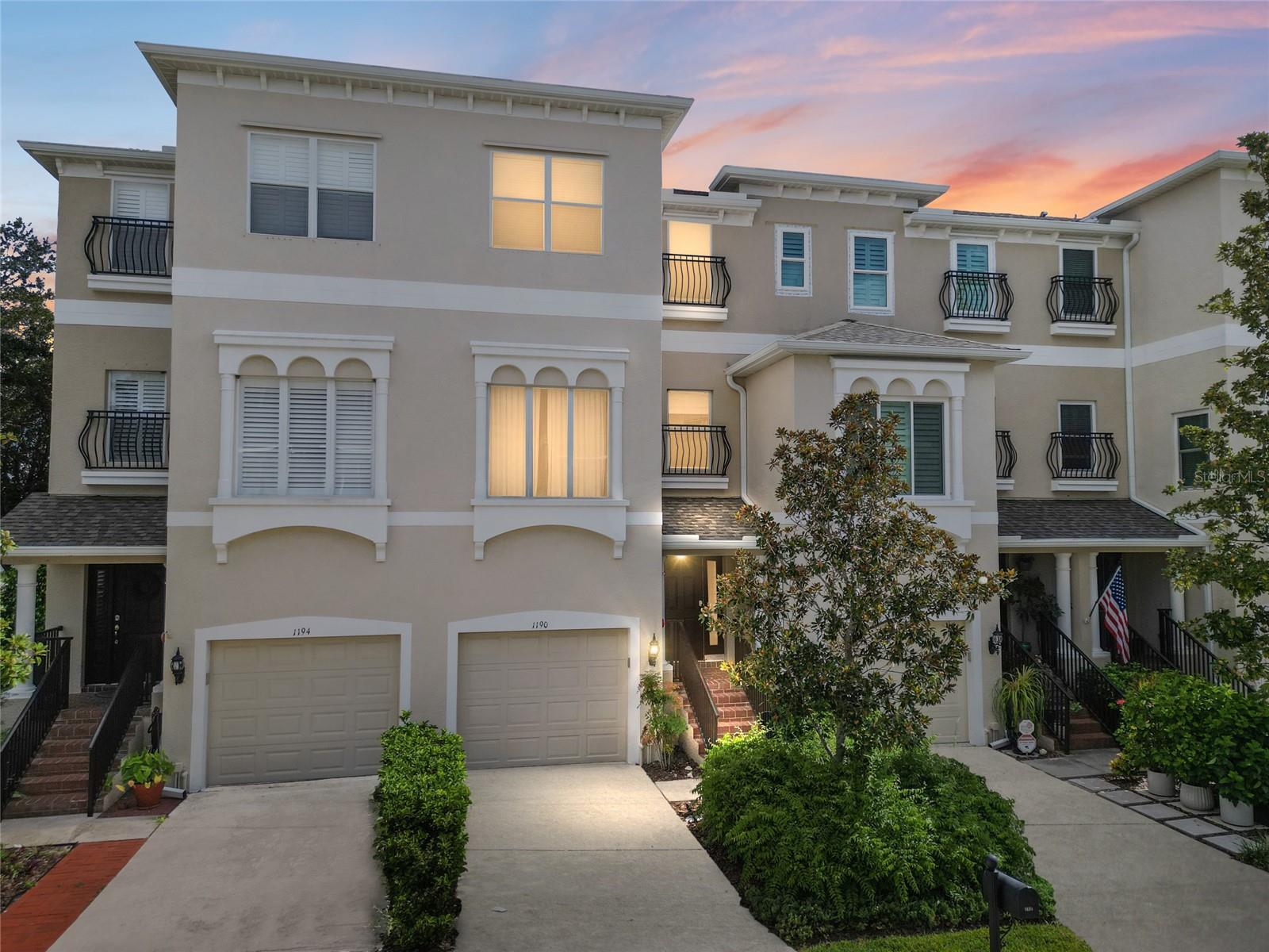 Location is key with this beautifully designed townhome offering the perfect blend of function and modern comfort. Step into the open-concept featuring high ceilings, a spacious living room, and dining are that flows seamlessly into a chefs kitchen. Enjoy stainless steel appliances, granite counter tops, and rich wood cabinetry - ideal for everyday living or entertaining. Relax on the screened-in balcony with tranquil water views, the perfect spot for morning coffee or evening unwinding. A convenient half bath and versatile den completes the main level. Upstairs the primary suite offers privacy and luxury. Enjoy a spa inspired en-suite bathroom with double vanities, a deep soaking tub and a separate glass enclosed shower. Two additional bedrooms share a full bath, offering comfort and space for guests or family.The oversized two-car garage includes tandem parking, offering plenty of room for vehicles, plenty of storage or a workshop area. Step outside to the community's private dock — perfect for paddle boarding, kayaking, or simply soaking in the waterfront lifestyle. Centrally located near the St Pete & Tampa airports. Don’t miss this rare opportunity to live in a peaceful setting with water access right at your door.