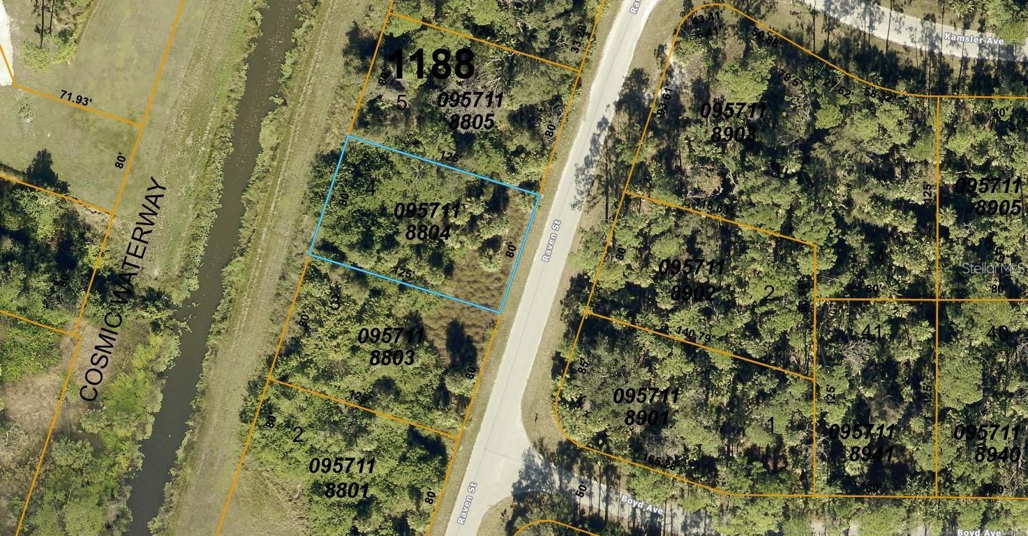 FRESHWATER CANAL LOT! Tucked away in the peaceful North Port Estates, this .23-acre lot offers the perfect blend of privacy and convenience—an ideal setting to build your dream home or investment property with no HOA restrictions. Surrounded by nature and newer homes, you’ll enjoy a quiet, residential atmosphere while still being close to everything. Commuting is a breeze with I-75 just 7 minutes away, and you’re only 10 minutes from Publix, shopping, and local dining. Outdoor lovers will appreciate being just 5 minutes from Myakkahatchee Creek Environmental Park and 12 minutes from Warm Mineral Springs. For weekend fun, head to CoolToday Park or Wellen Park in under 20 minutes, or enjoy the Gulf Coast lifestyle with Venice Beach and Manasota Key less than 35 minutes away. This lot offers a rare opportunity to enjoy the best of both worlds—peaceful surroundings with easy access to all the essentials.