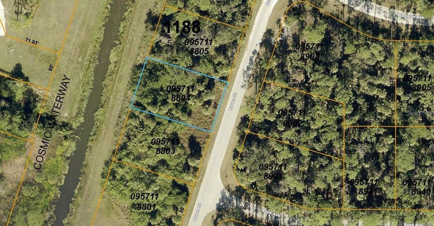 FRESHWATER CANAL LOT! Tucked away in the peaceful North Port Estates, this .23-acre lot offers the perfect blend of privacy and convenience—an ideal setting to build your dream home or investment property with no HOA restrictions. Surrounded by nature and newer homes, you’ll enjoy a quiet, residential atmosphere while still being close to everything. Commuting is a breeze with I-75 just 7 minutes away, and you’re only 10 minutes from Publix, shopping, and local dining. Outdoor lovers will appreciate being just 5 minutes from Myakkahatchee Creek Environmental Park and 12 minutes from Warm Mineral Springs. For weekend fun, head to CoolToday Park or Wellen Park in under 20 minutes, or enjoy the Gulf Coast lifestyle with Venice Beach and Manasota Key less than 35 minutes away. This lot offers a rare opportunity to enjoy the best of both worlds—peaceful surroundings with easy access to all the essentials.