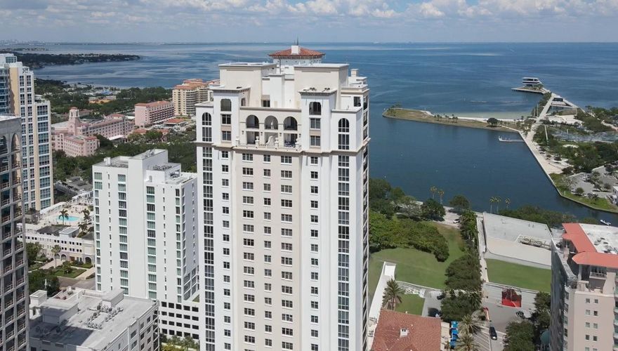 Welcome to Parkshore Plaza #1104, a beautiful 3 bedroom 3 and a half bathroom residence in the heart of Downtown St. Petersburg offering breathtaking views of Tampa Bay and the city skyline. Thoughtful upgrades include full interior painting and LED recessed lighting in 2015, a Bosch dishwasher and dual EV charging stations in 2022, a Speed Queen washer and dryer in 2023, a Sub-Zero refrigerator and freezer in 2024, and a Wolf induction cooktop in 2025. The chef’s kitchen now features a complete suite of premium appliances, while the primary suite showcases his-and-her walk-in closets and a spa-like en-suite bath with double vanities. Residents of this premier community enjoy an array of resort-style amenities including a heated pool and spa, fitness center, clubroom, 24/7 concierge, secure covered parking.  Securely with a fob, the elevators open directly to your private foyer to enter your tasteful residence. With spacious living and dining areas designed for both entertaining and everyday comfort, this home combines modern luxury with unmatched access to waterfront parks, world-class dining, and the vibrant lifestyle of Downtown St. Petersburg.